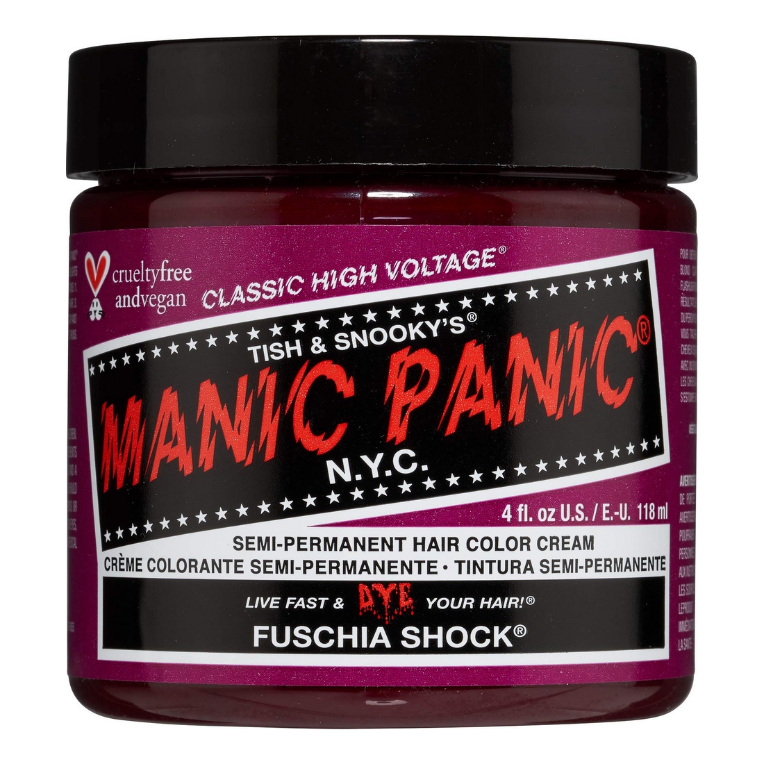 Tinta Permanente Classic Manic Panic ‎HCR 11013 Fuschia Shock (118 ml)