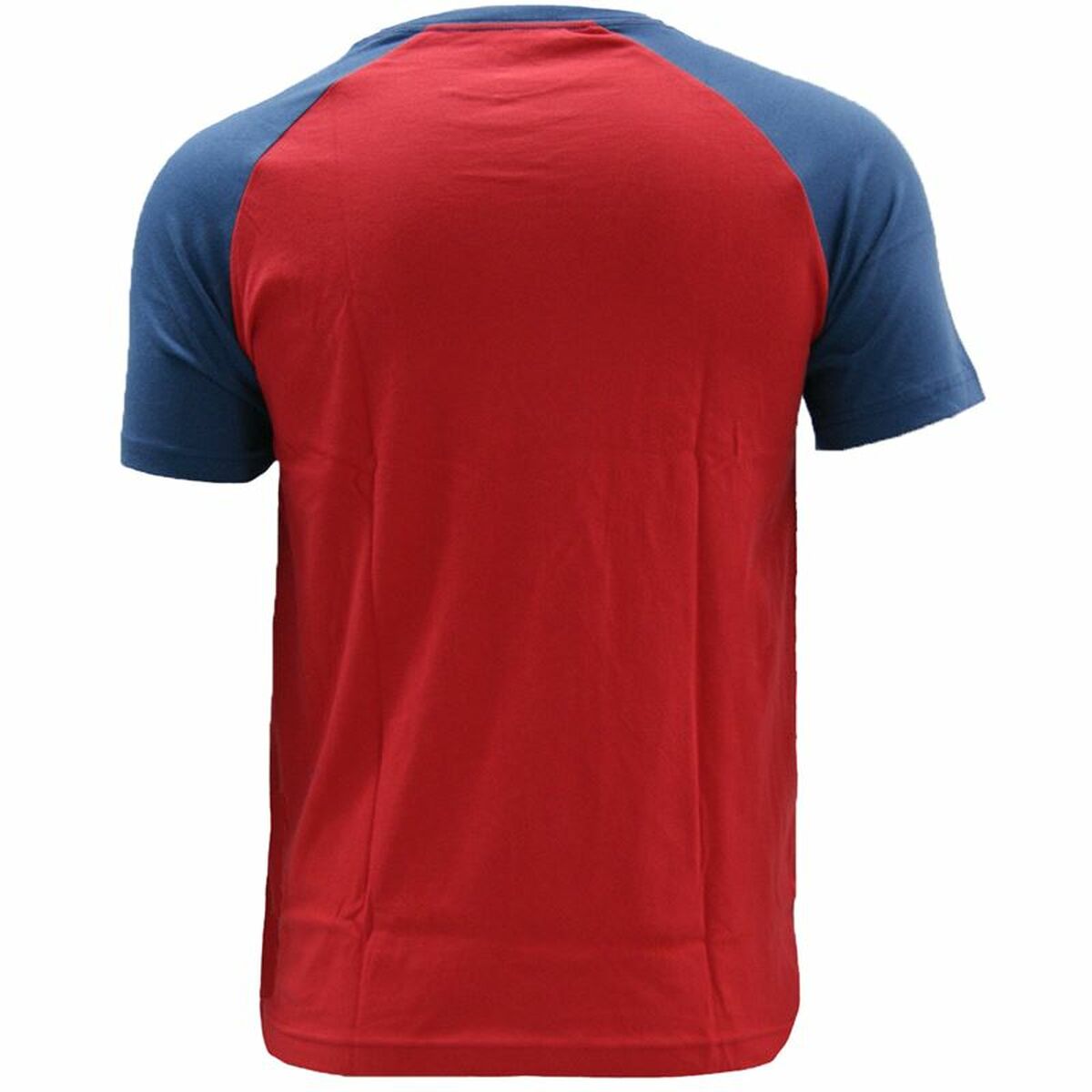 Mens Short Sleeve T-Shirt Converse Colour Block Raglan Red