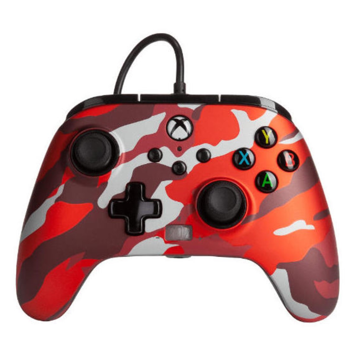 Contrôle des jeux XBOX ENHANCED WIRED METALL Rouge