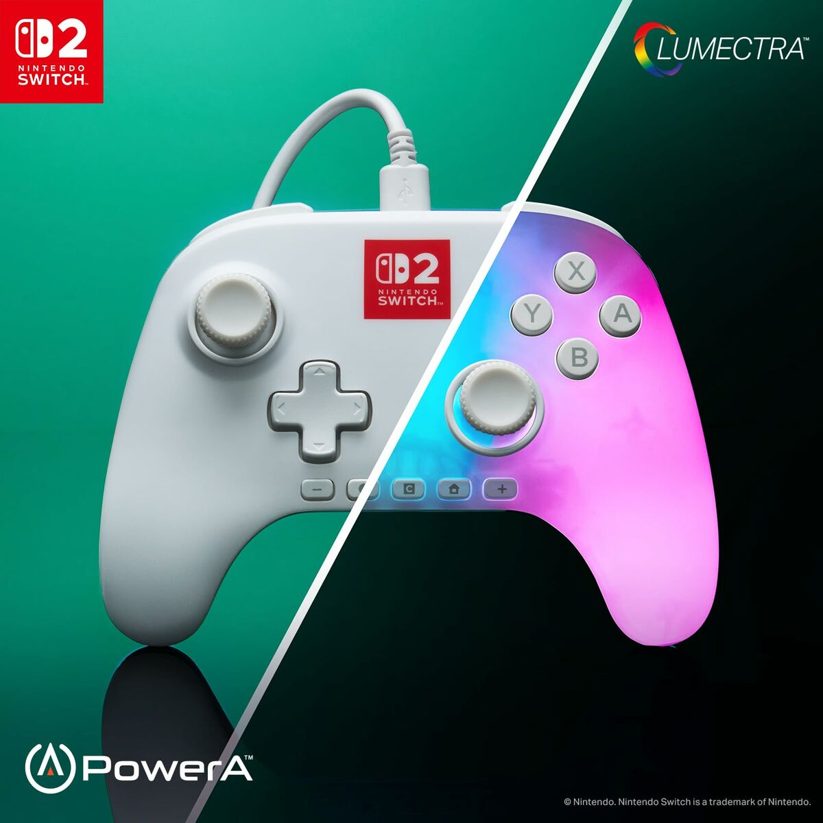 Afbeeldingen van Pro Controller for Nintendo Switch + USB Cable Powera NSGP0524-01 White