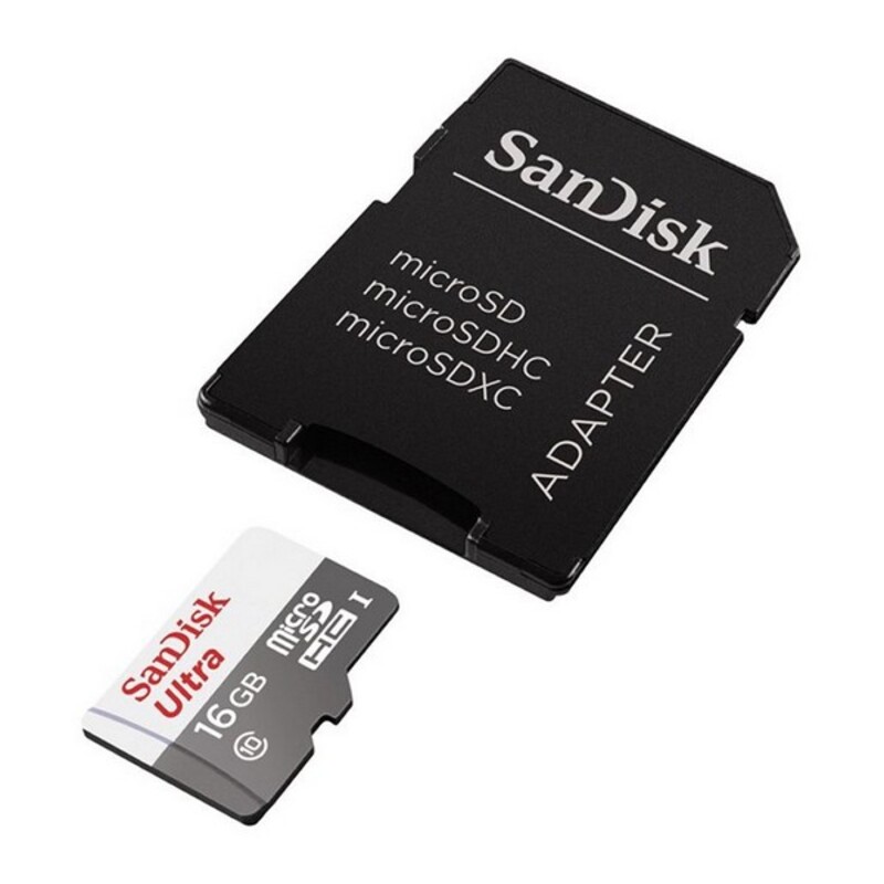Tarjeta de Memoria Micro SD con Adaptador SanDisk SDSQUNS-GN3MA C10 80 MB/s-100 MB/s