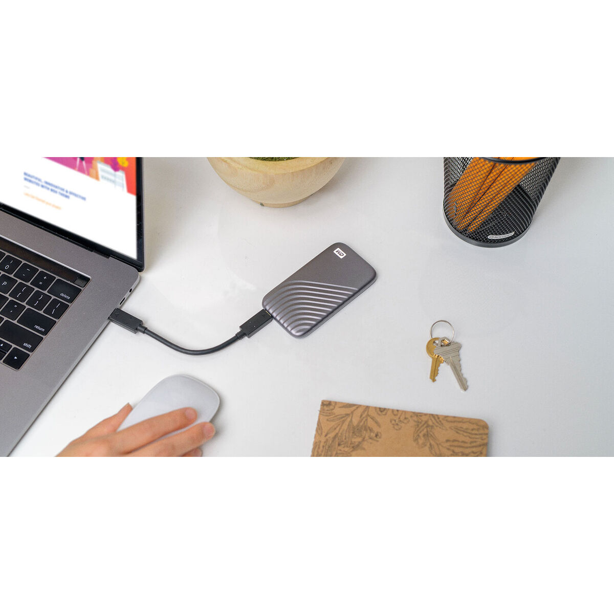 Bild von External Hard Drive Western Digital My Passport 4 TB SSD