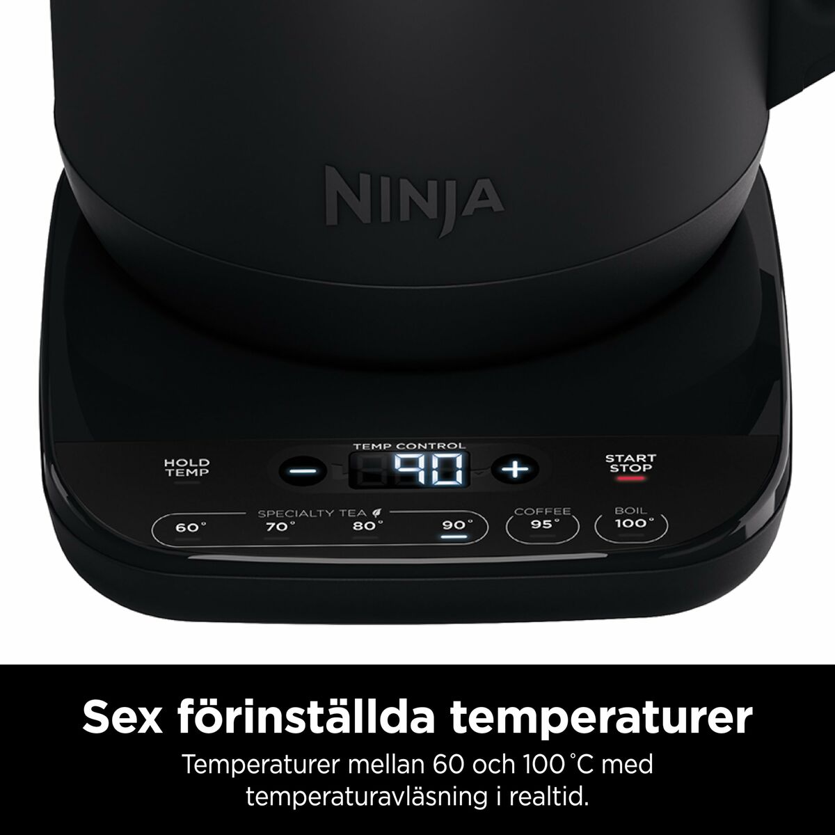 Waterkoker NINJA KT200EU Zwart Roestvrij staal 3000 W 1,7 L