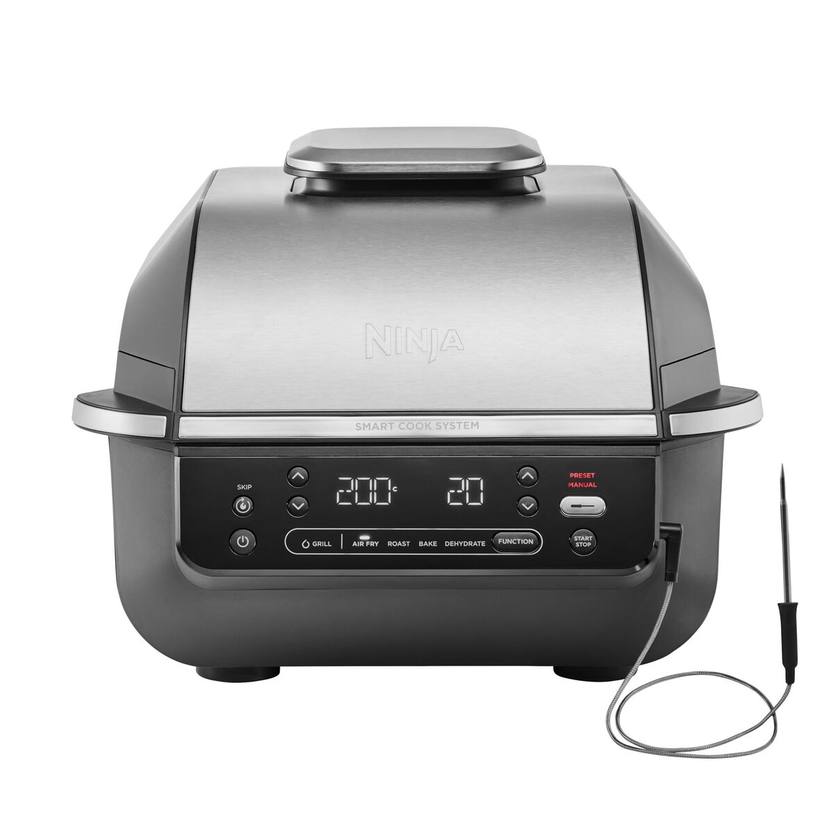 Barbecue Draagbare NINJA AG351EU 5EN1 Metaal Roestvrij staal