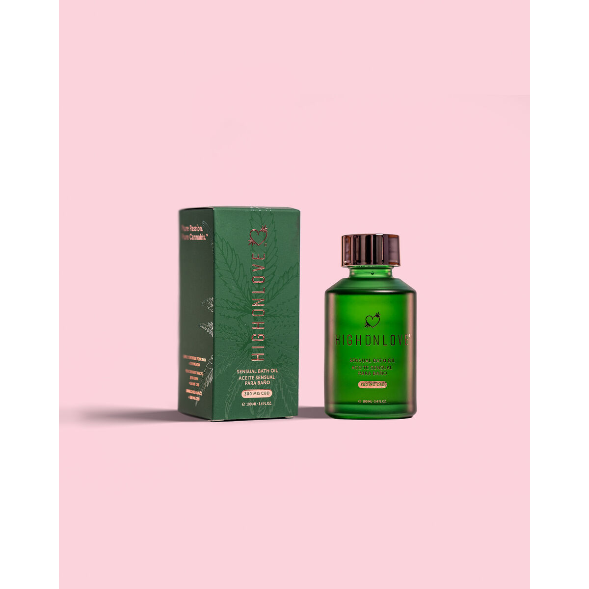 Vonios aliejus High on Love Sensual 100 ml CBD