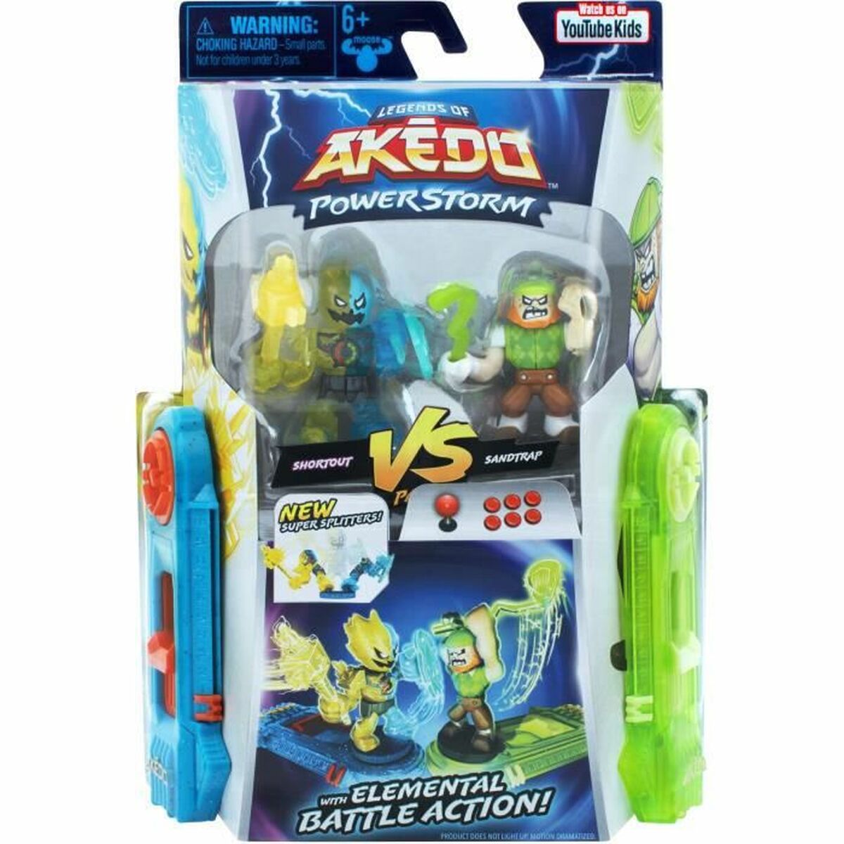 Figurine d’action Moose Toys Akedo Power Storm 2 Unités