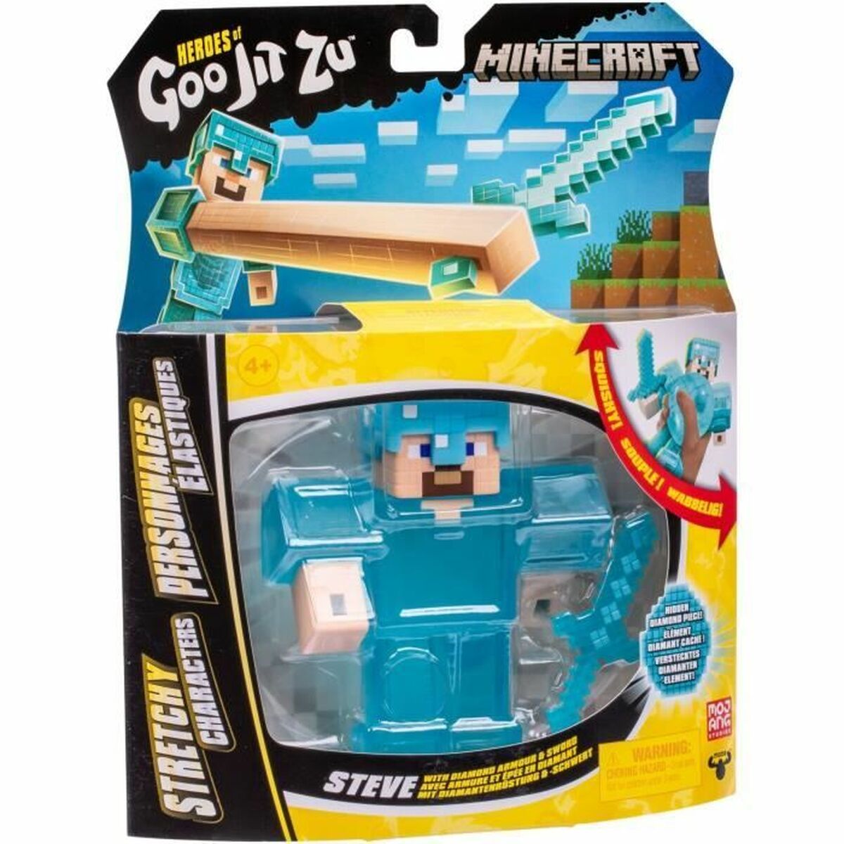 Αρθρωτό Σχήμα Goo Jit Zu Minecraft Steve
