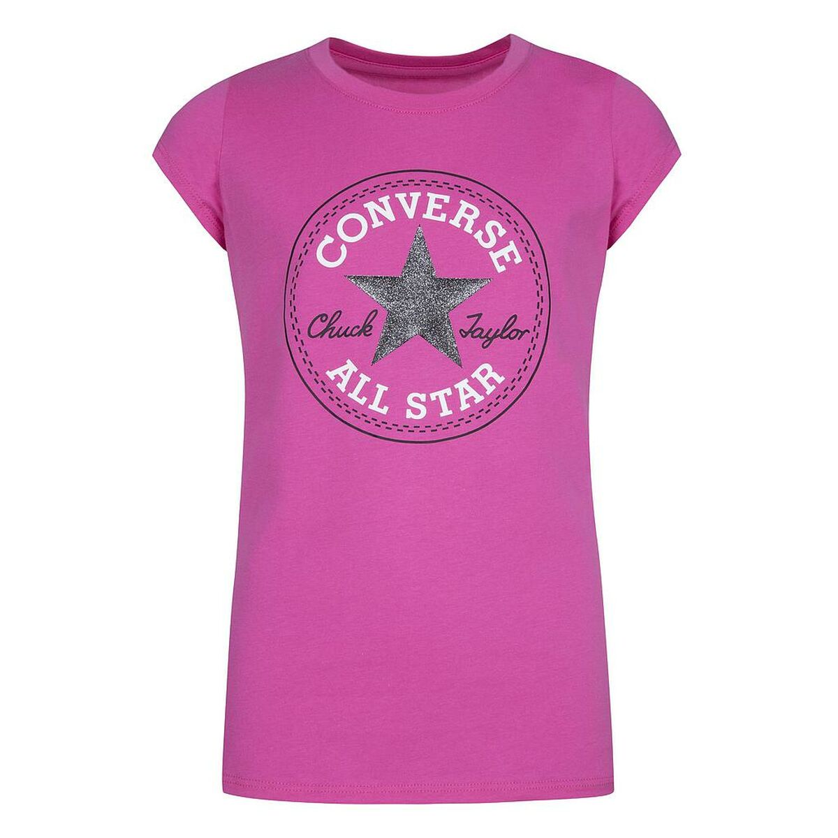 T shirt à manches courtes Enfant Converse CHUCK PATCH TEE 468992 A3J Rose