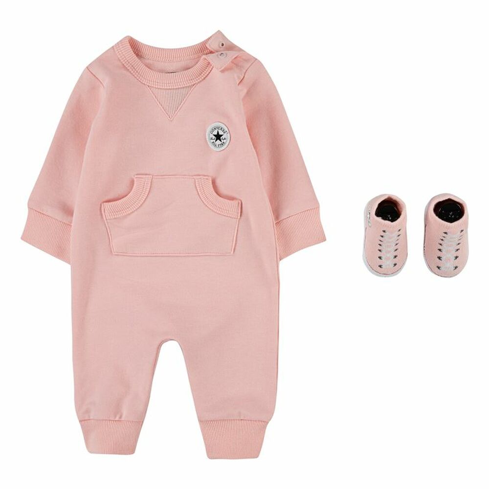 Sports Outfit for Baby Converse Chuck Patch Coverall Pink