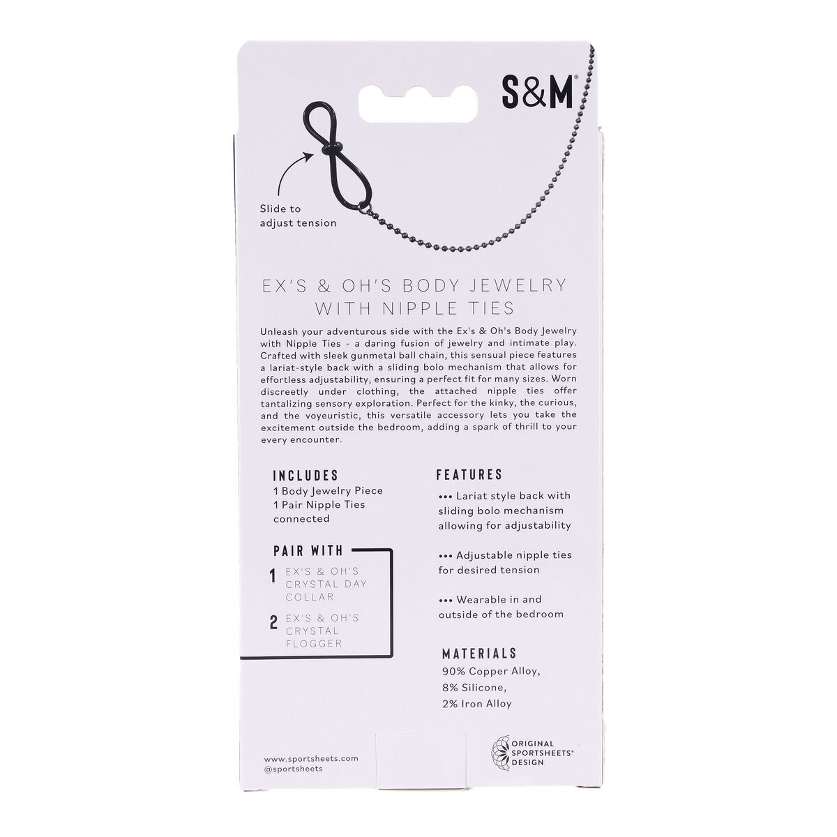 Tepelklemmen Ketting Sportsheets Sex and Mischief
