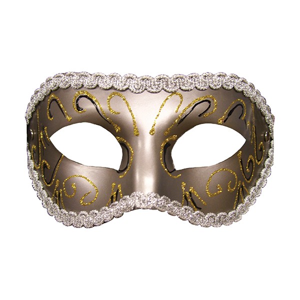 Grey Masquerade Mask Sex & Mischief SS10081
