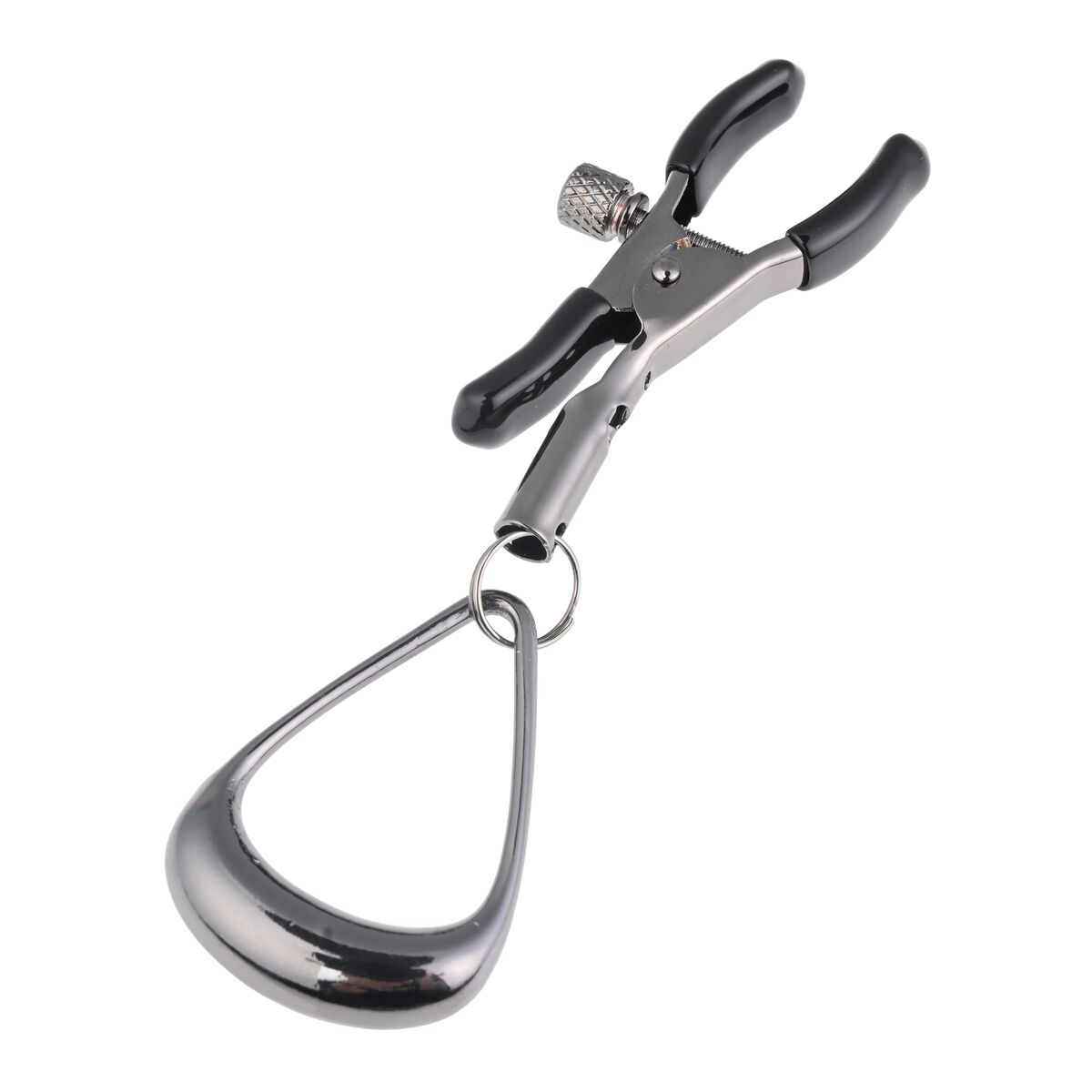 Skřipce na bradavky s řetězem Sportsheets Velvet Noir