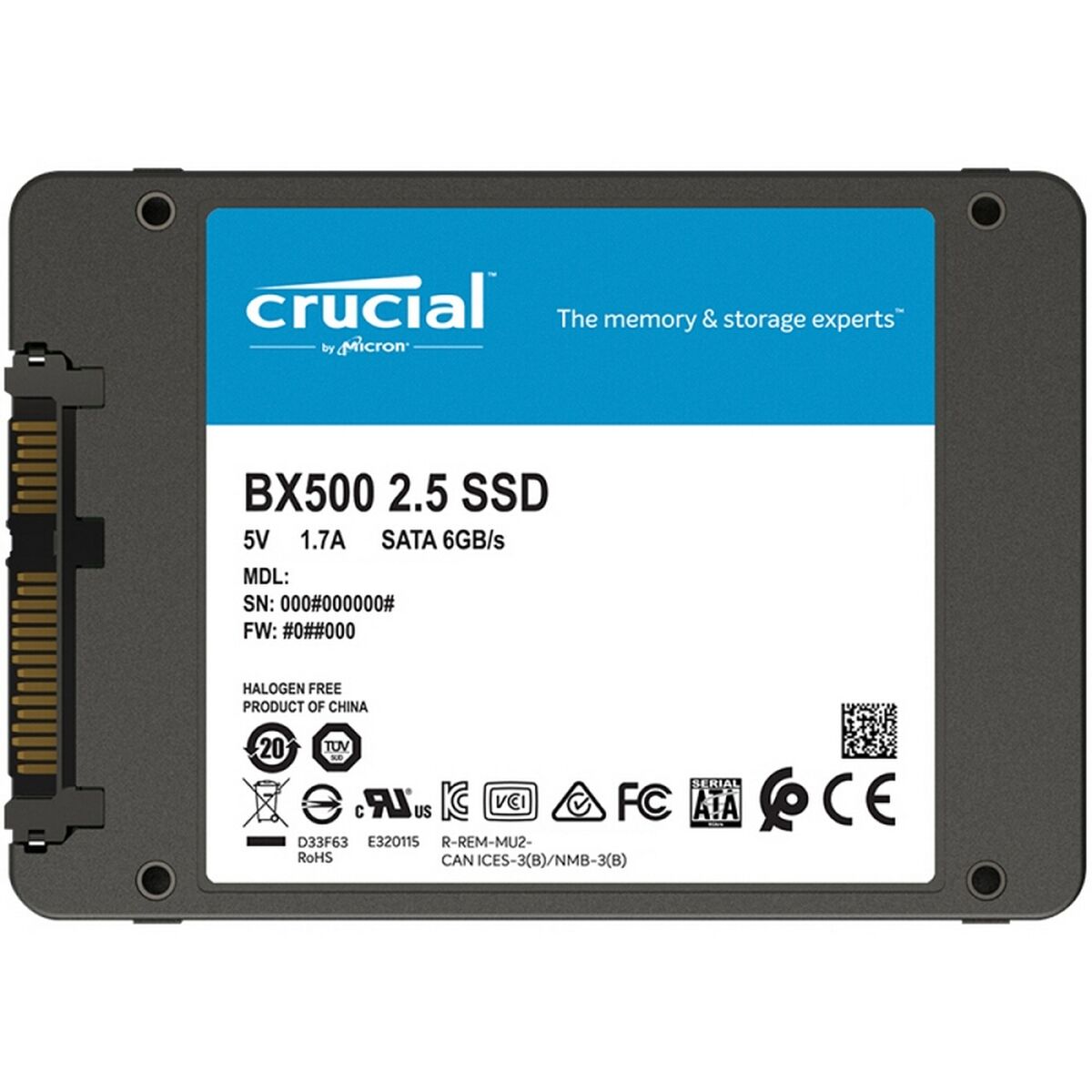 Bild von Hard Drive Crucial BX500 240 GB SSD SSD