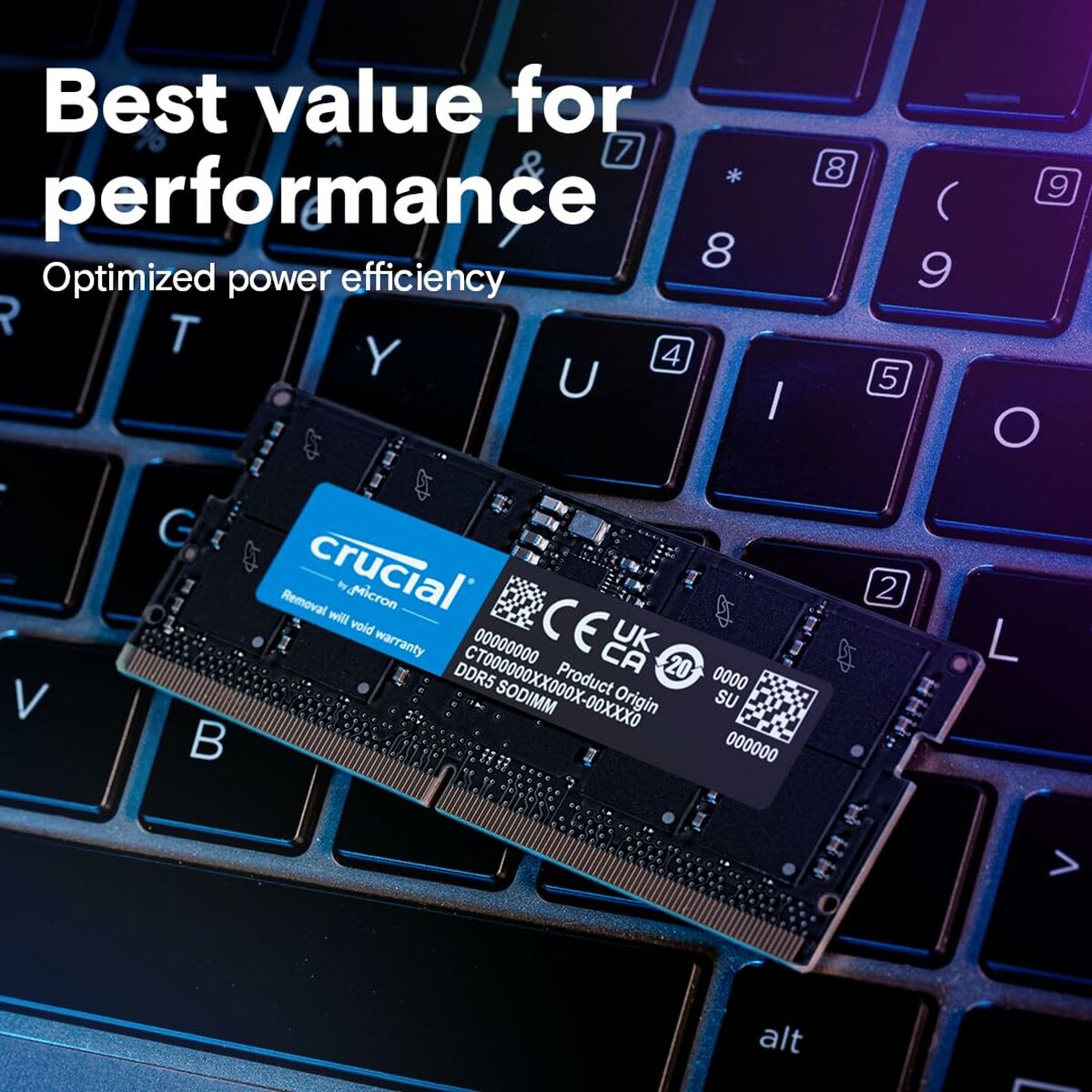 Afbeeldingen van RAM Memory Crucial CT32G56C46S5 32 GB DDR5 5600 MHz CL46