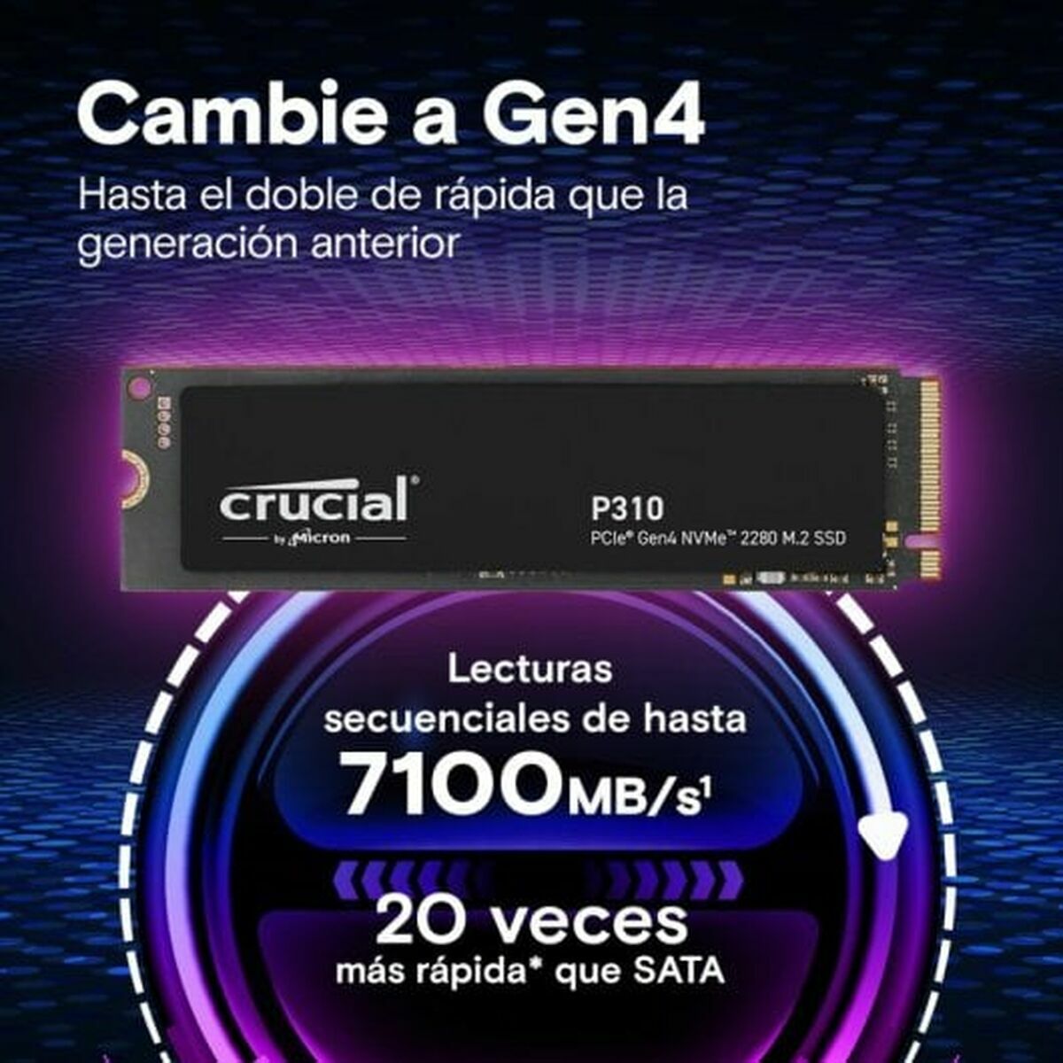 Picture of Hard Drive Crucial CT1000P310SSD8 1 TB SSD