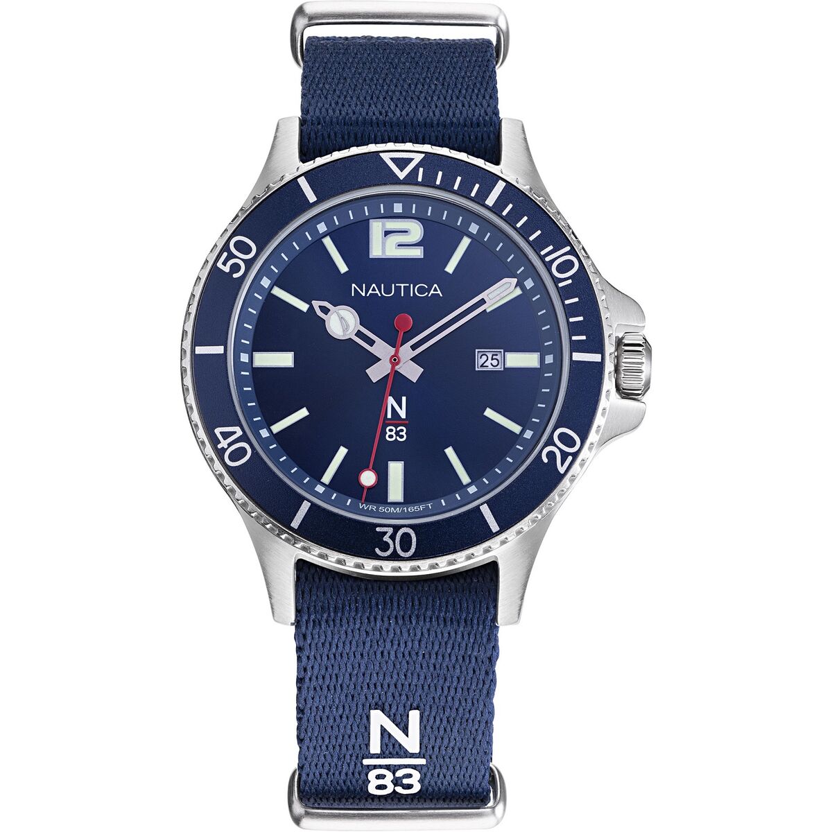 Horloge Heren Nautica Zilverkleurig (Ø 43 mm)