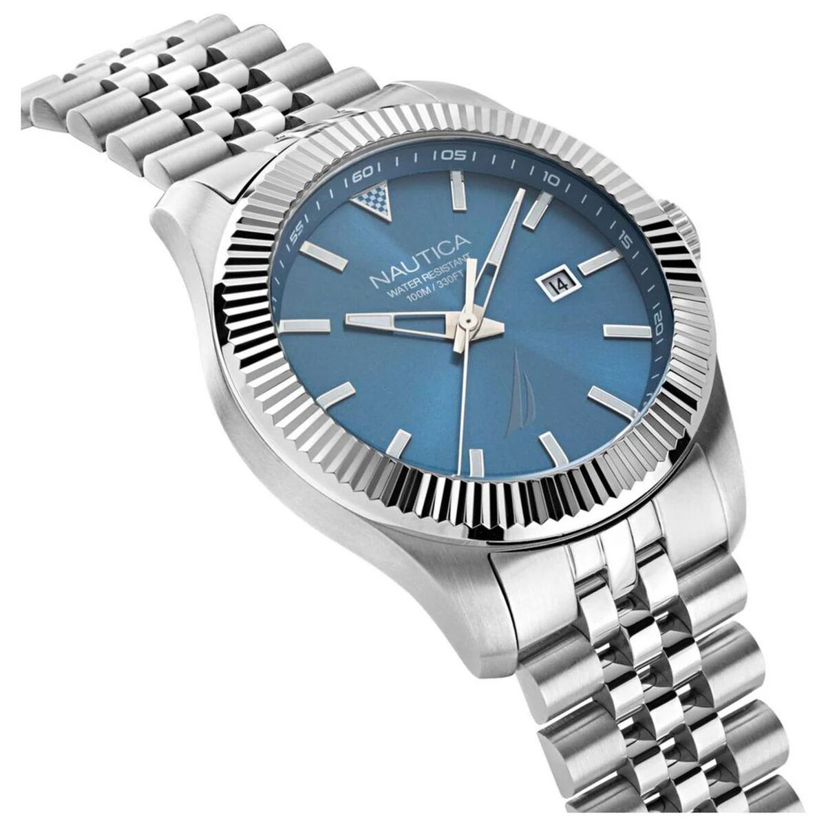 Horloge Heren Nautica Zilverkleurig (Ø 43 mm)