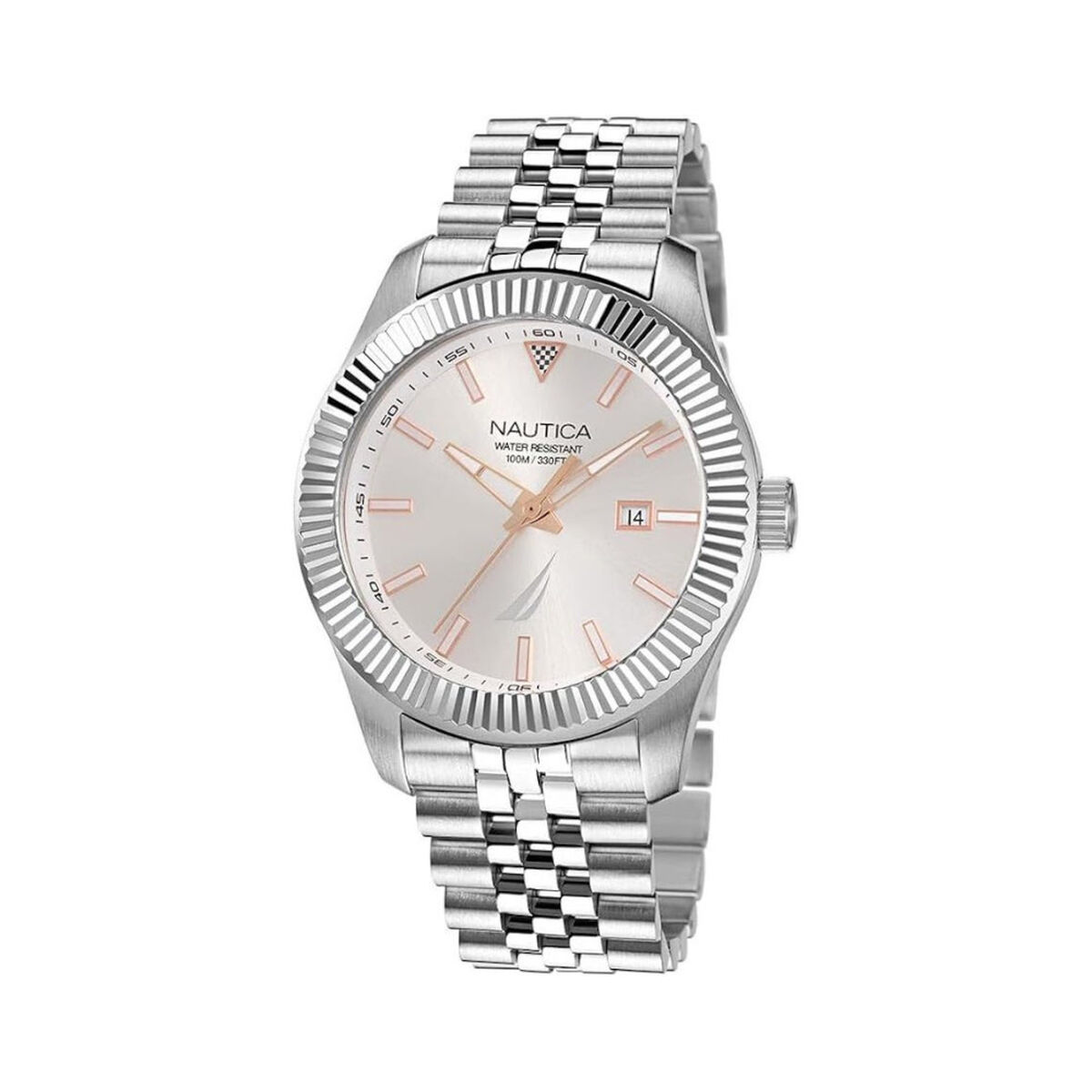 Horloge Heren Nautica NAPPBS250 Zilverkleurig (Ø 43 mm)