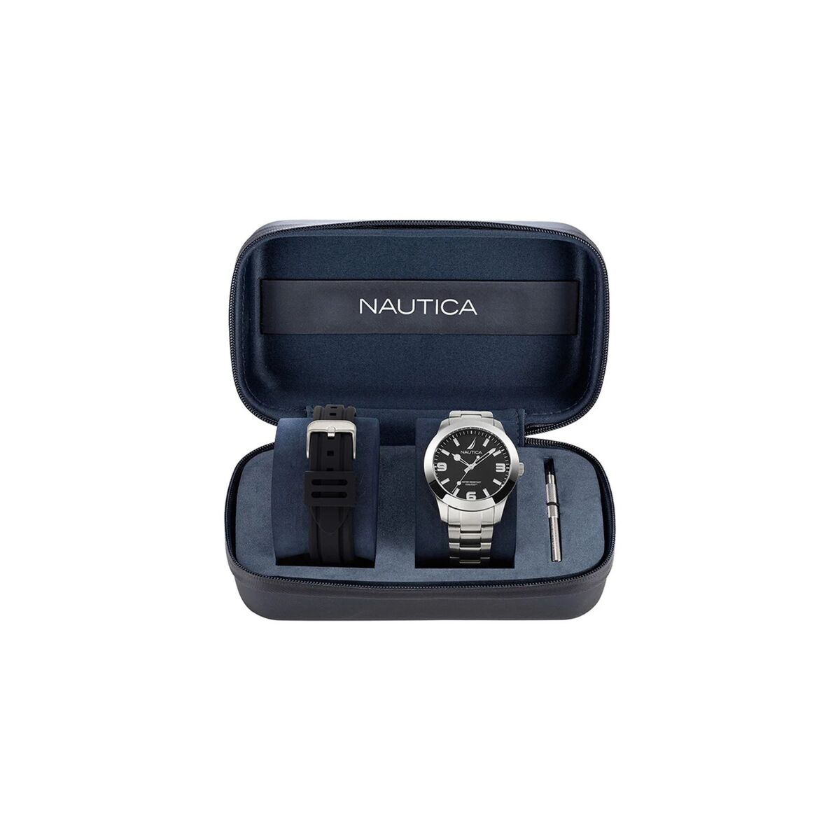 Horloge Heren Nautica NAPPBF205 Zilverkleurig (Ø 42 mm)