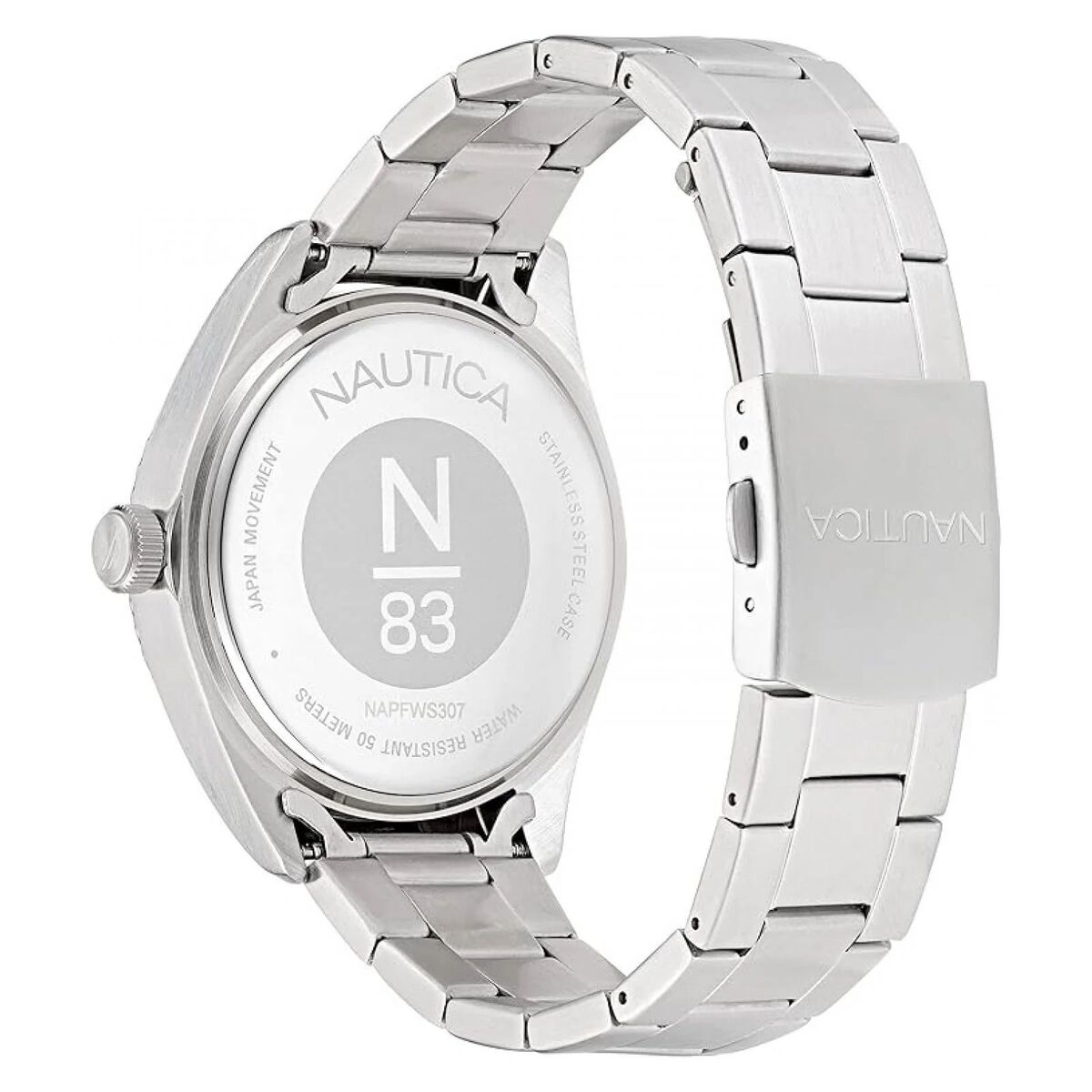 Horloge Heren Nautica Zilverkleurig (Ø 44 mm)