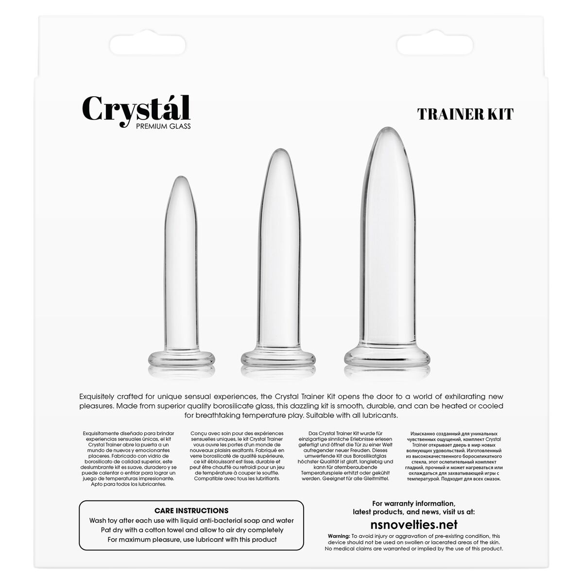 Anální kolík NS Novelties Trainer Kit 3 Kusy (13 cm) (13,9 cm) (11,3 cm)