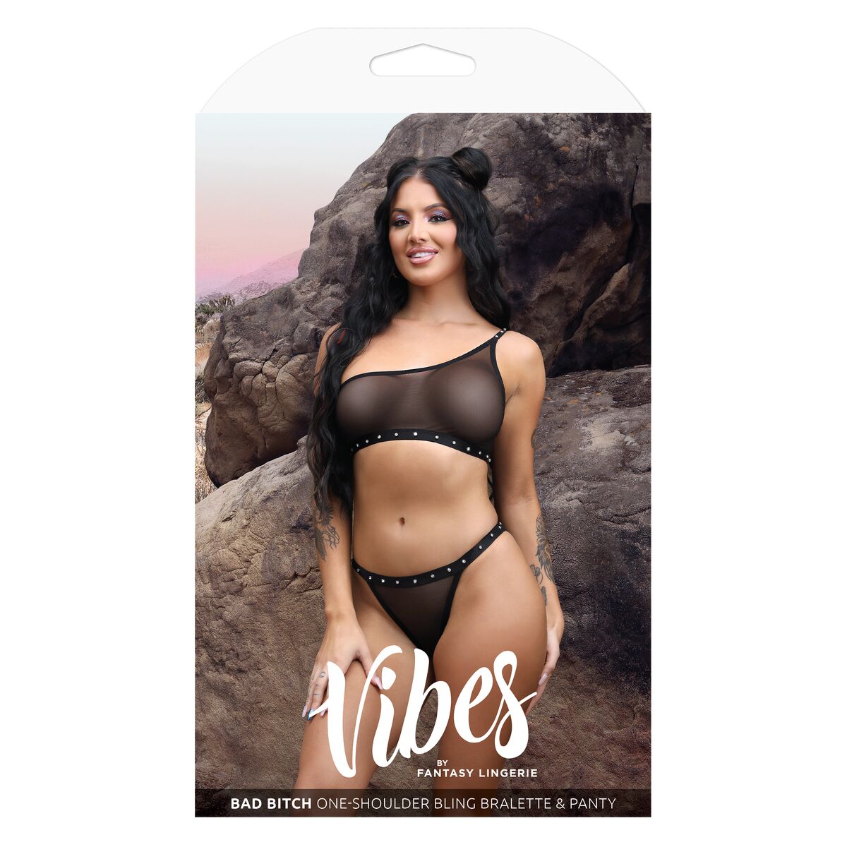 Krajkové Spodní Prádlo Fantasy Lingerie Černý (L/XL)