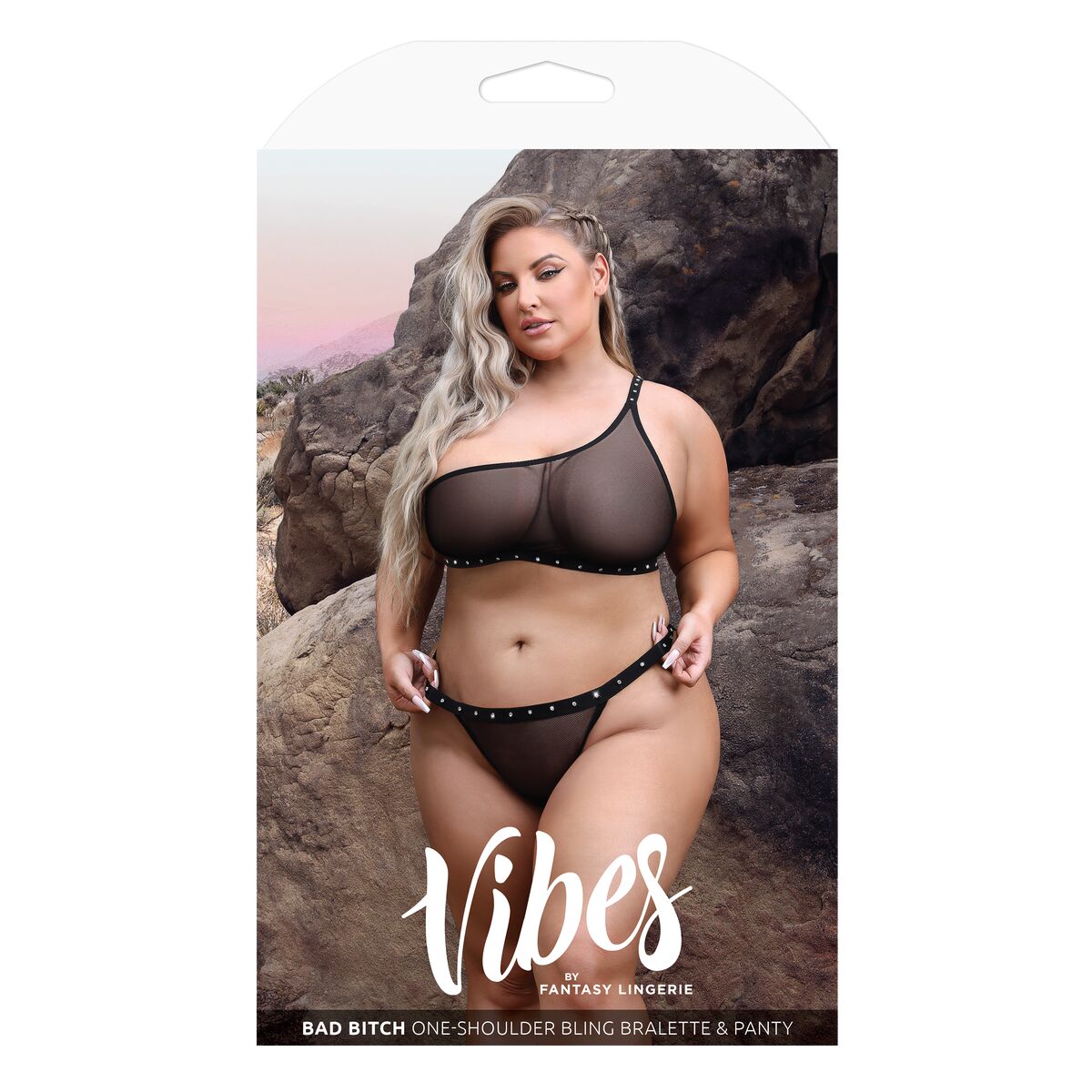 Krajkové Spodní Prádlo Fantasy Lingerie Černý (Queen size)