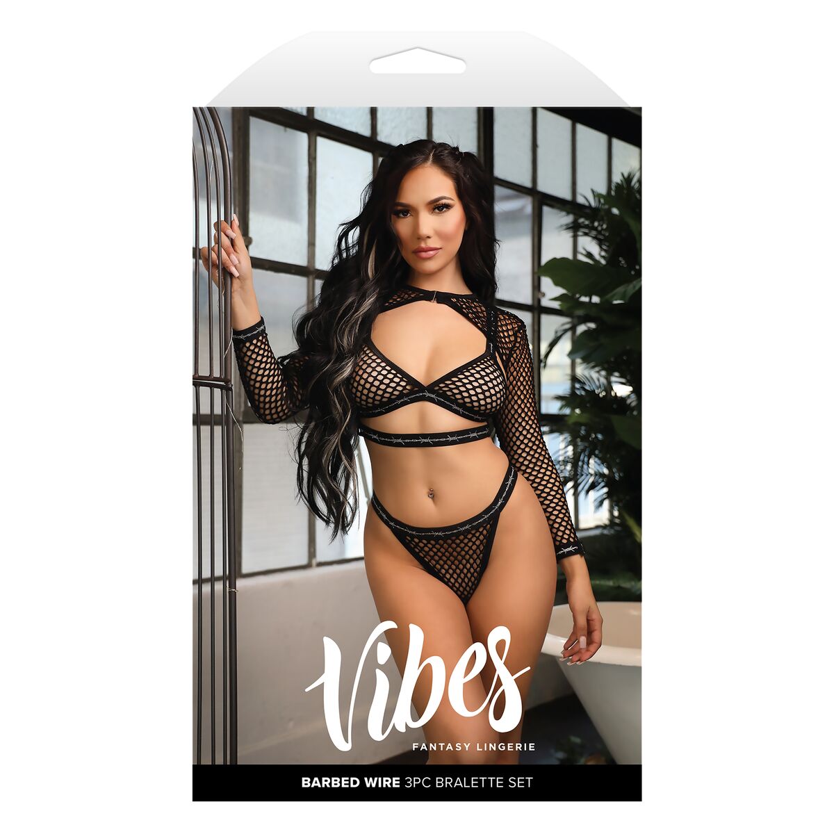 Krajkové Spodní Prádlo Fantasy Lingerie Černý (S/M)