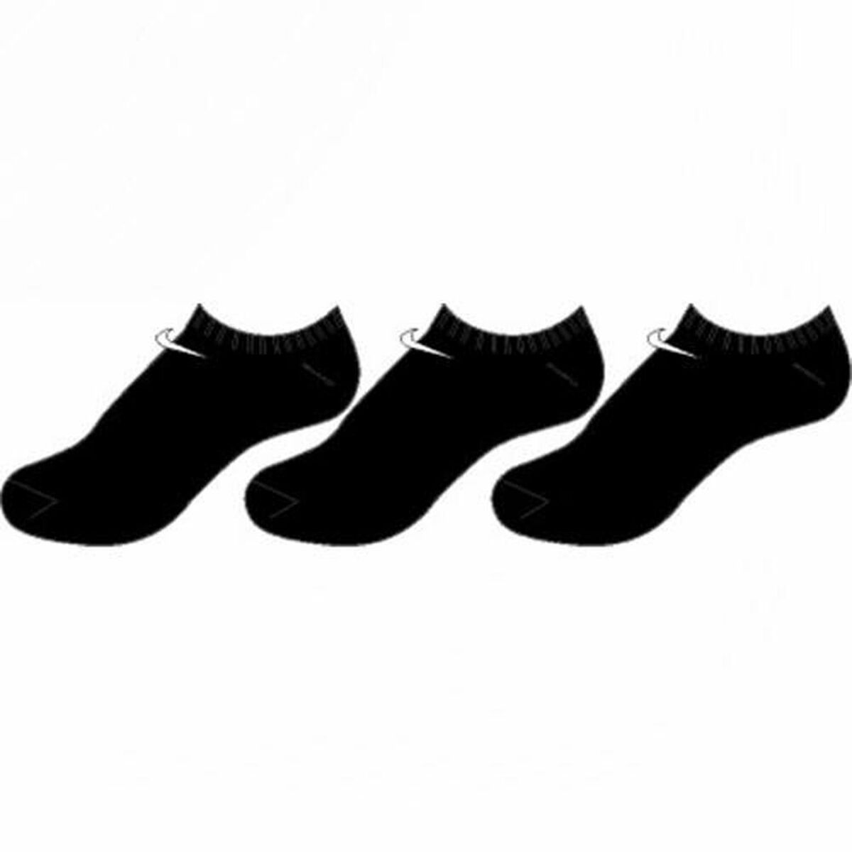 Calcetines Tobilleros Deportivos Nike SX2554-6P Negro/Blanco XL (3 pcs)
