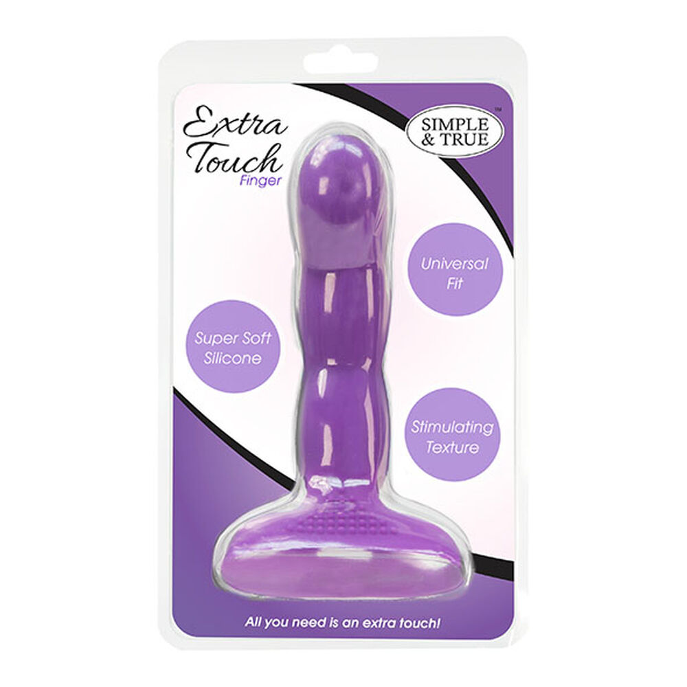 Vibrator PowerBullet Extra Touch Finger Dong Purple Finger