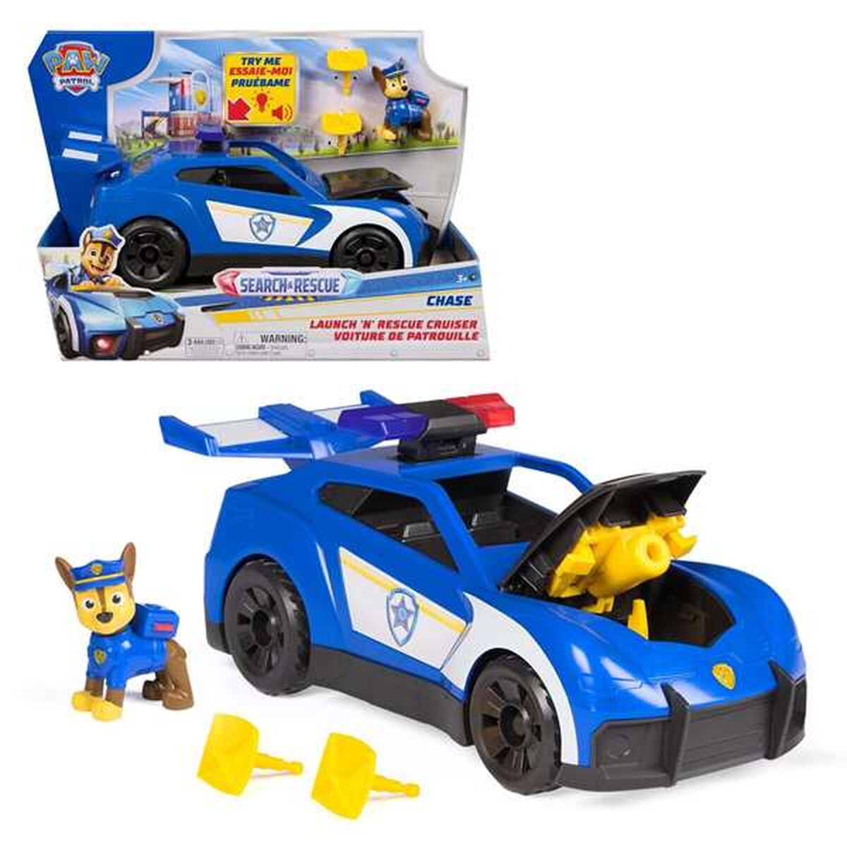 Auto Spin Master Blauw (4 Stuks)