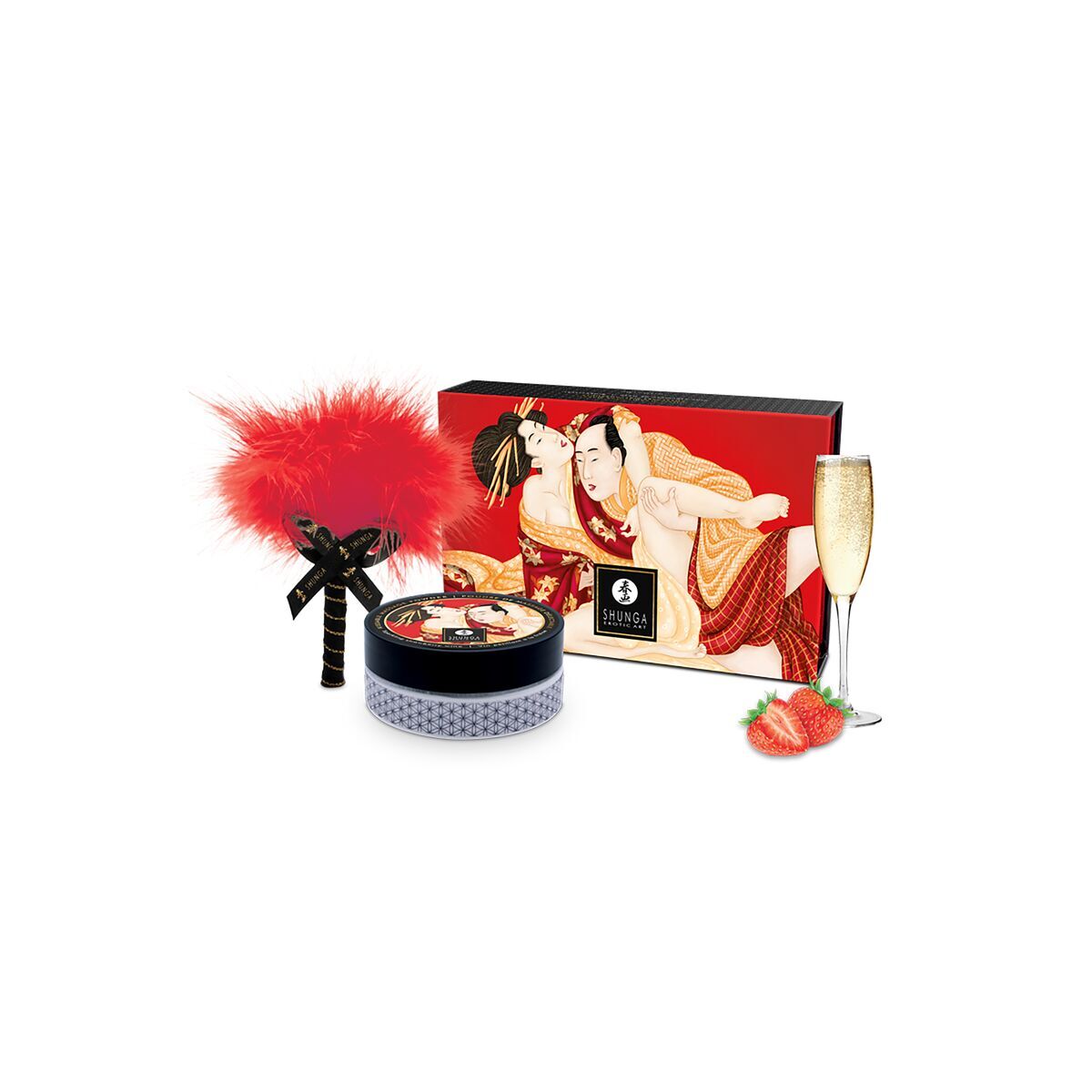 Grote Plezierset Shunga CHAMPAGNE STRAWBERRIES 75 g
