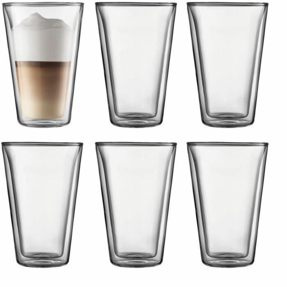 Σετ ποτηριών Bodum 400 ml Διαφανές Βοροπυριτικό γυαλί Λείο 6 Τεμάχια (x6)