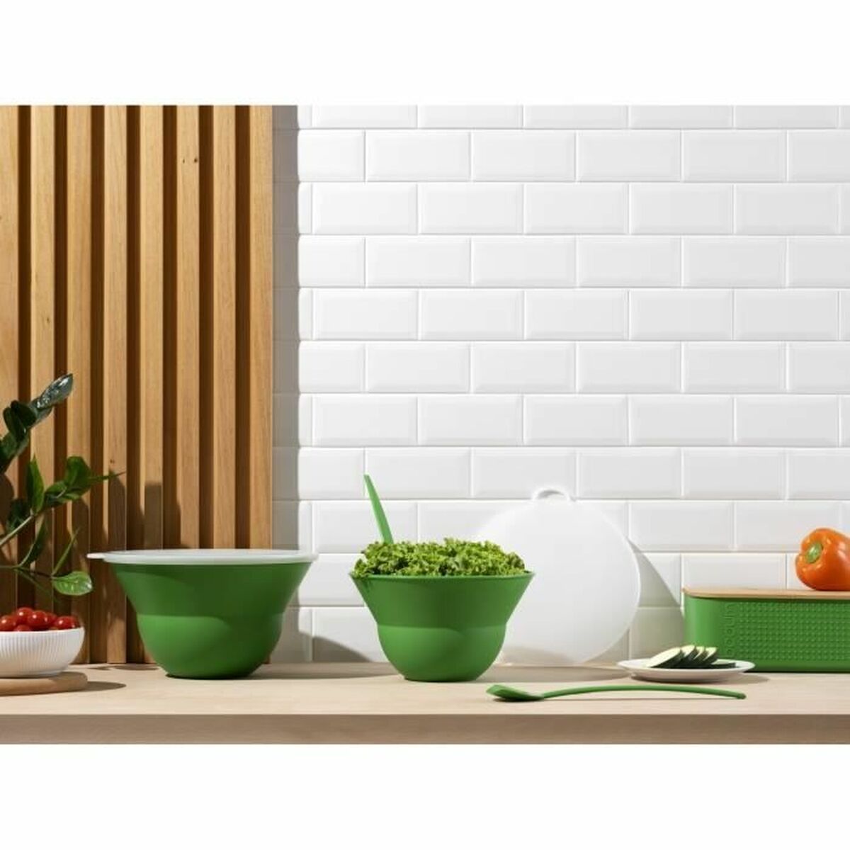 Mixing Bowl Bodum Topee Green 3 L 4,9 L 2 Units, view 2