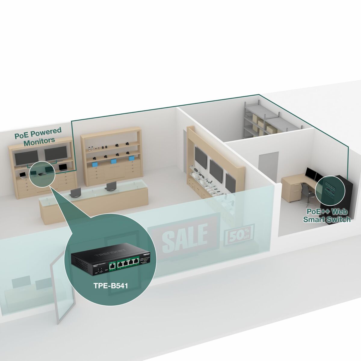 Image de Switch Trendnet TPE-B541