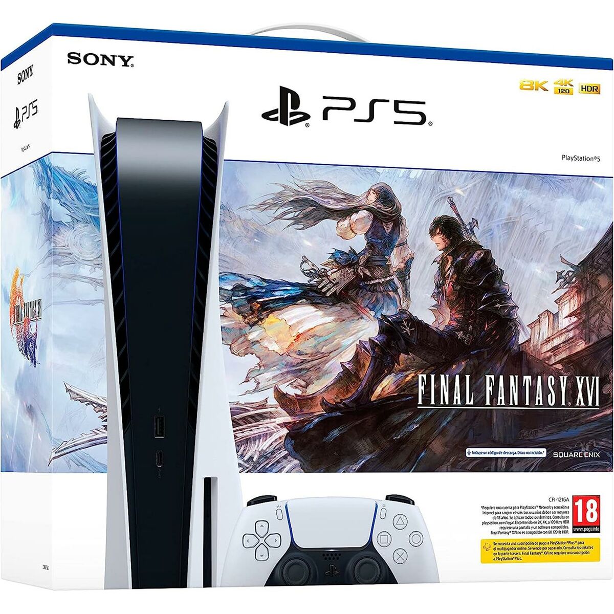 Console Sony PS5 STAND + FINAL FANTASY XVI 825 GB SSD
