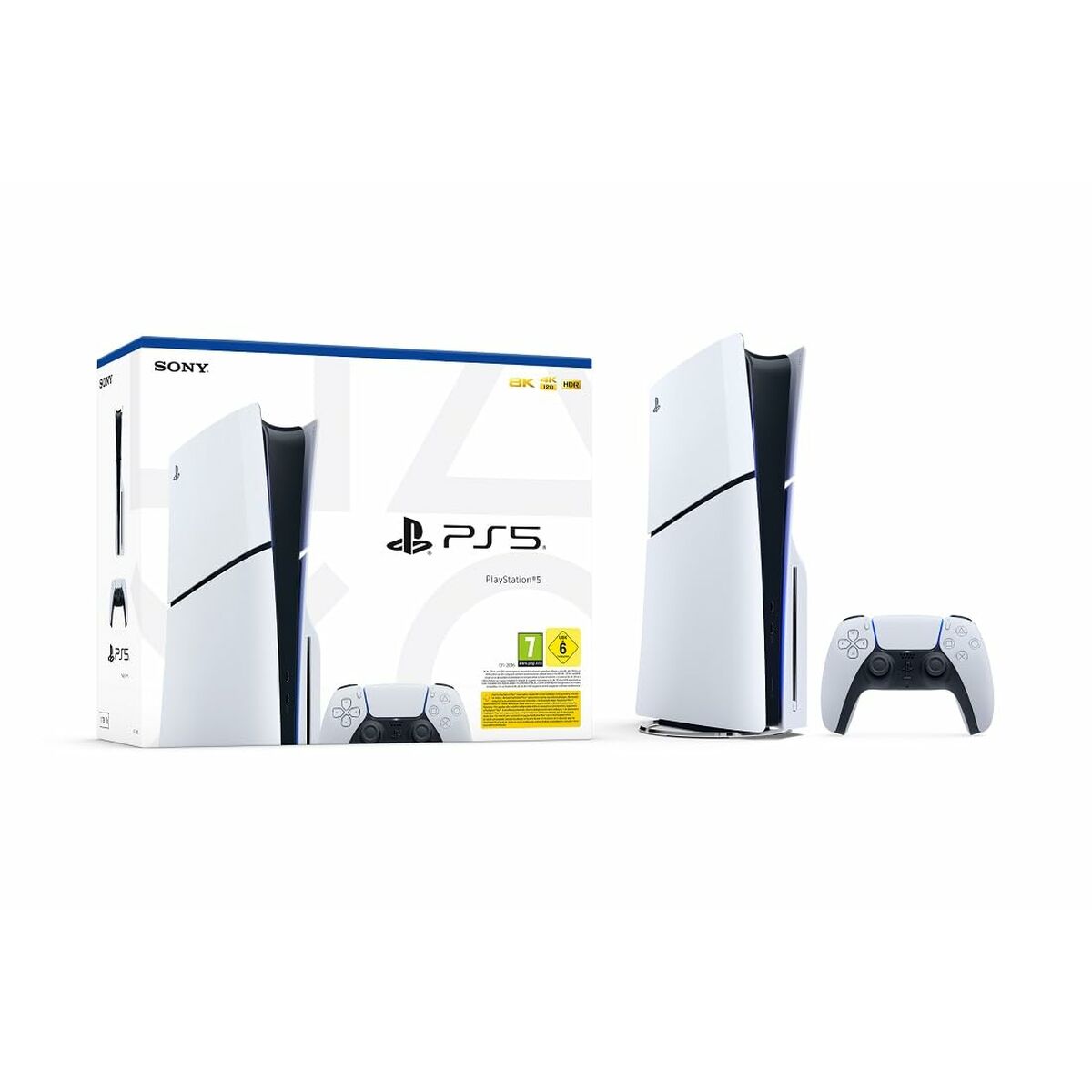 Afbeeldingen van PlayStation 5 Sony Slim Chasis D 1 TB Bly-Ray reader White