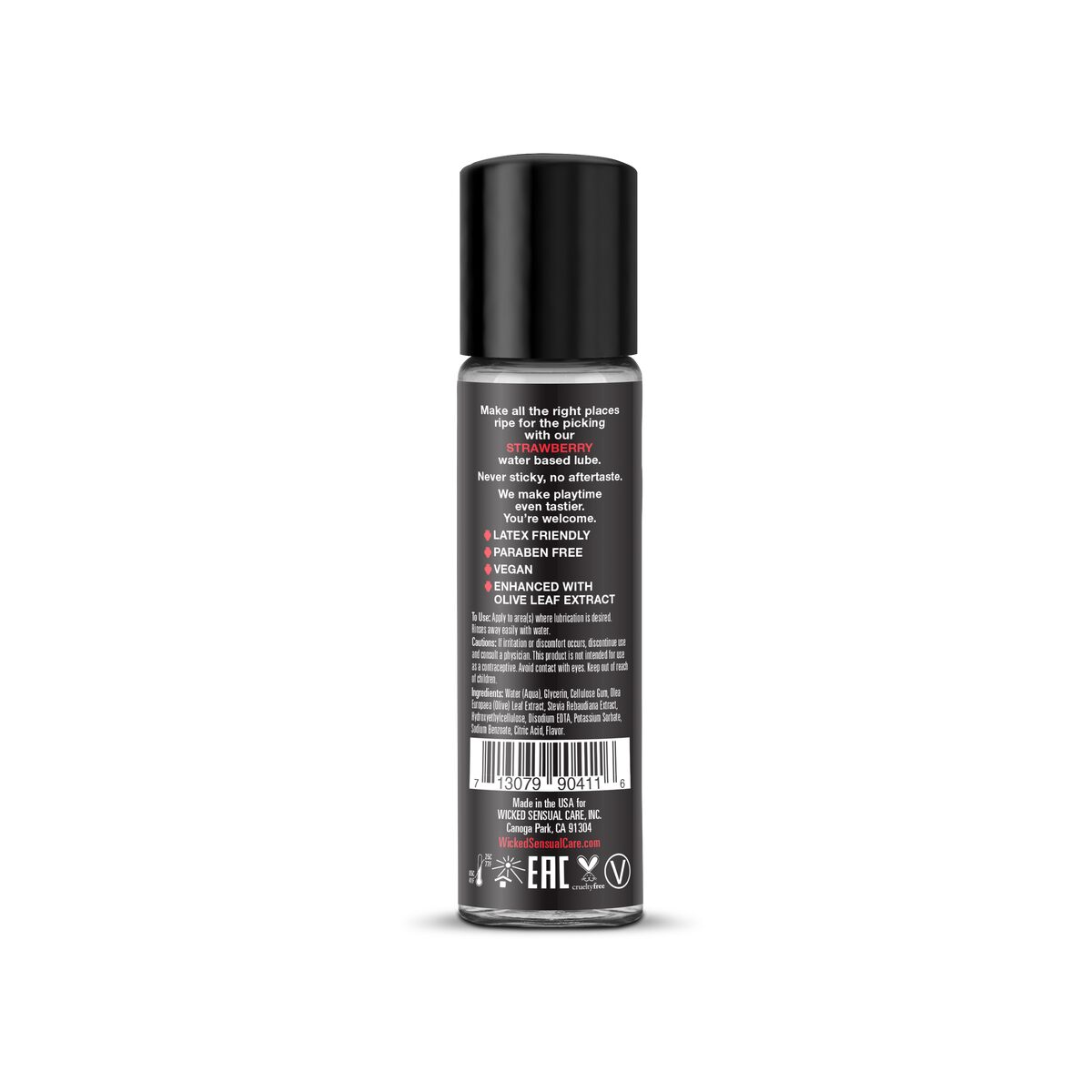Lubrikační gel Lubricant Wicked Sensual Care Jahoda 30 ml