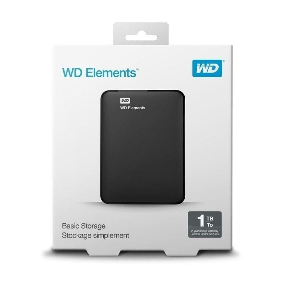 Obrazek External Hard Drive Western Digital WD Elements Portable Black 1 TB