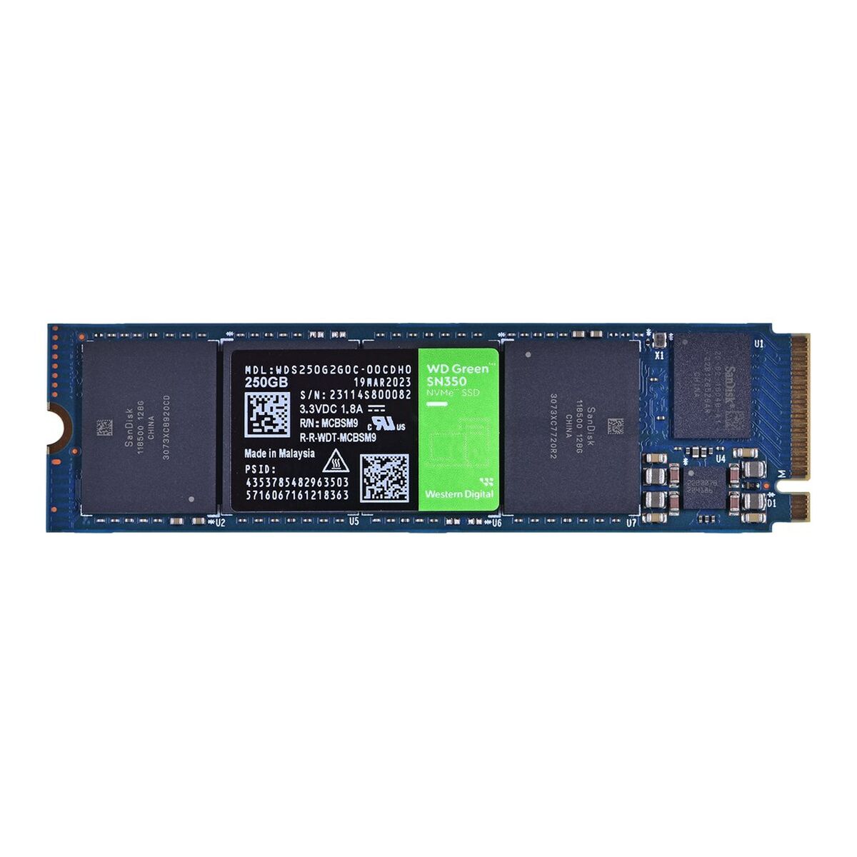 Afbeeldingen van Hard Drive Western Digital Green SN350 250 GB SSD
