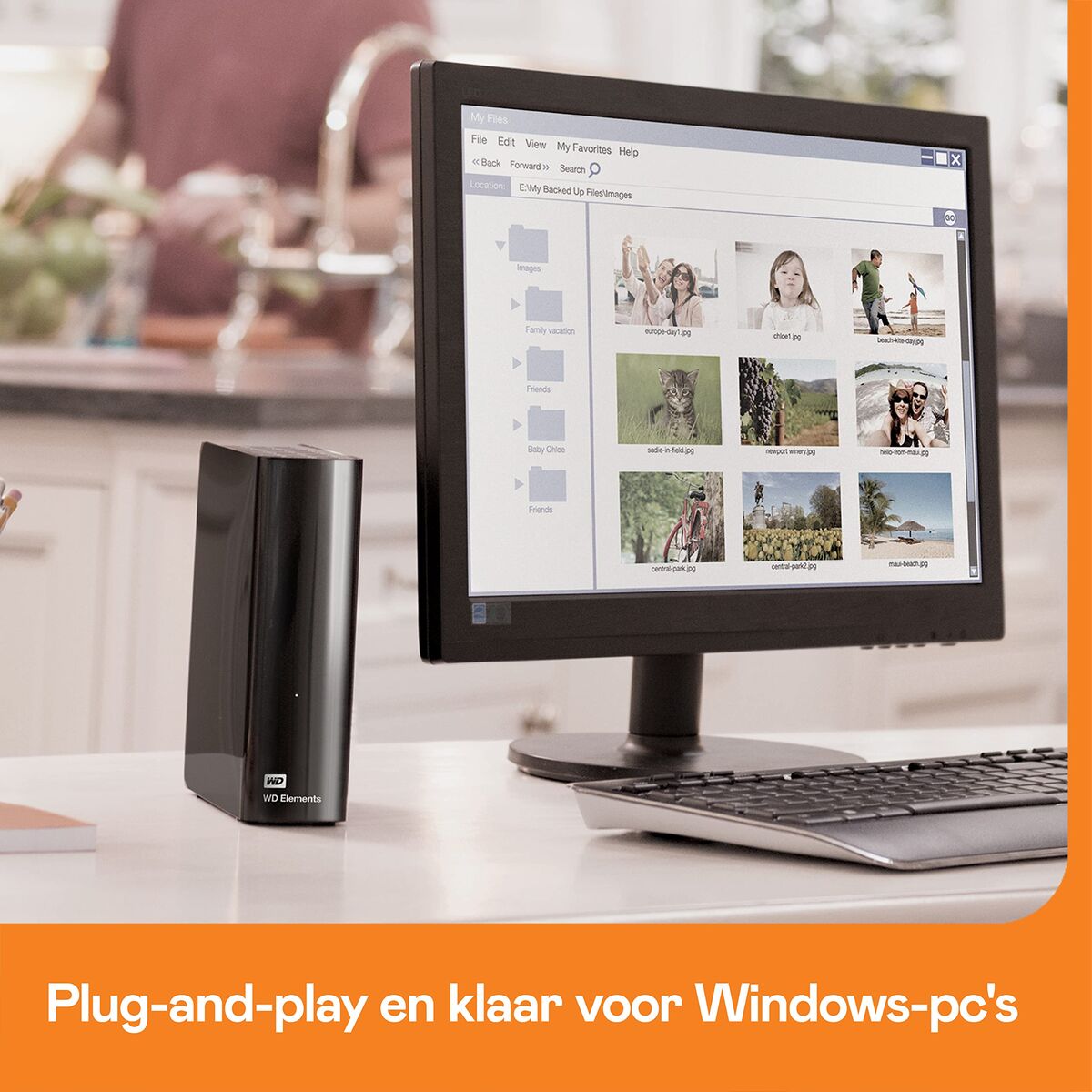 Picture of External Hard Drive Western Digital Desktop hard drive Black