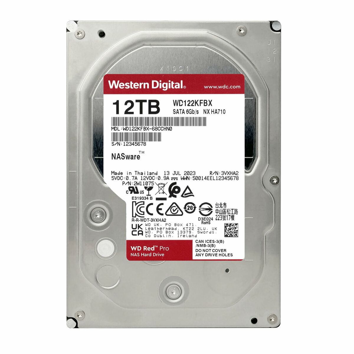 Afbeeldingen van Hard Drive Western Digital WD122KFBX 3,5" 12 TB