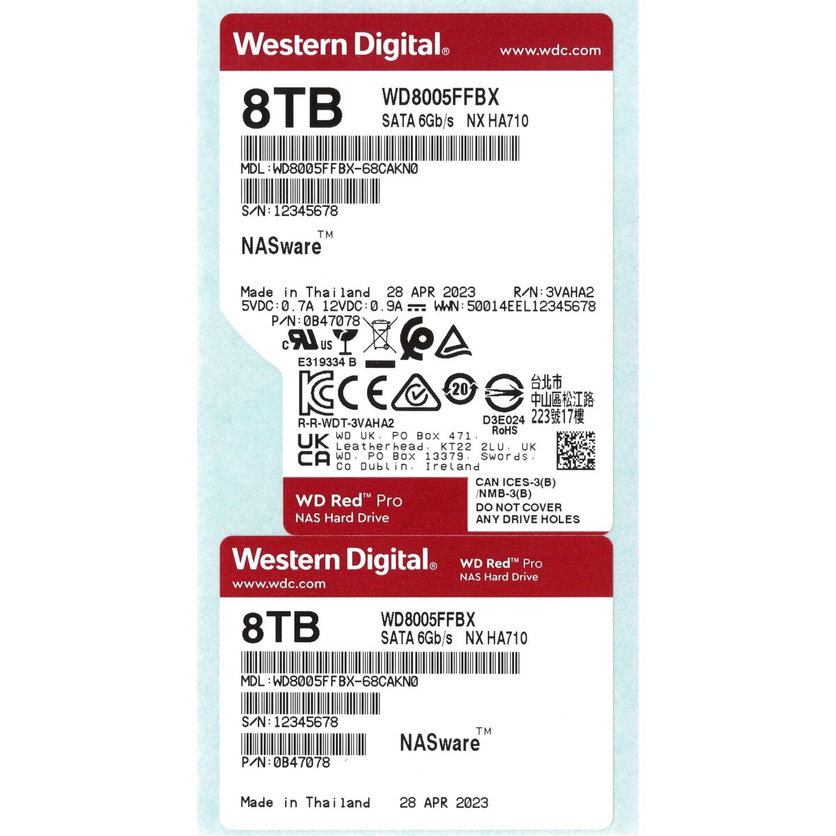 Bild von Hard Drive Western Digital WD8005FFBX 3,5" 8 TB HDD