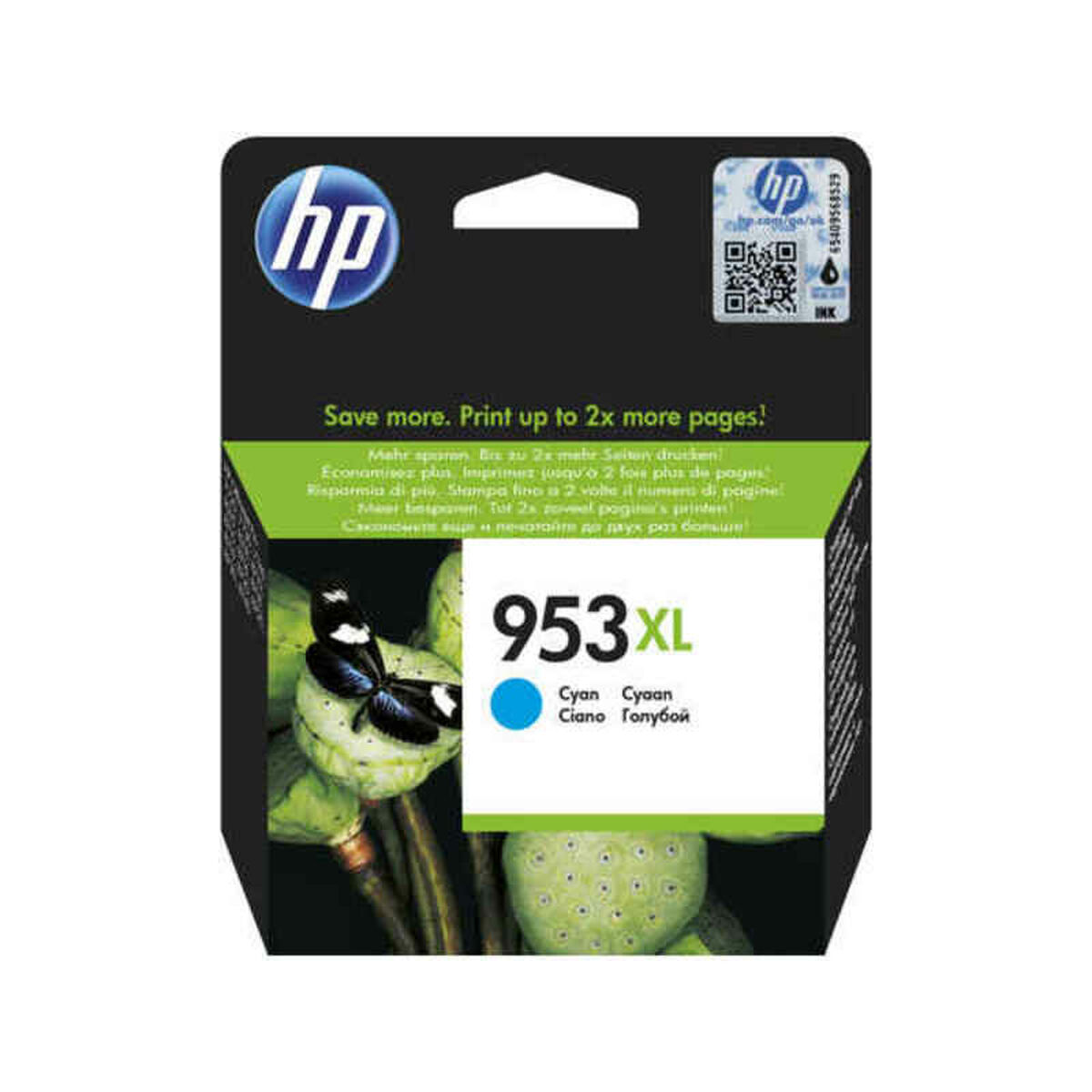 Image de Original Ink Cartridge HP F6U16AE#BGY Cyan