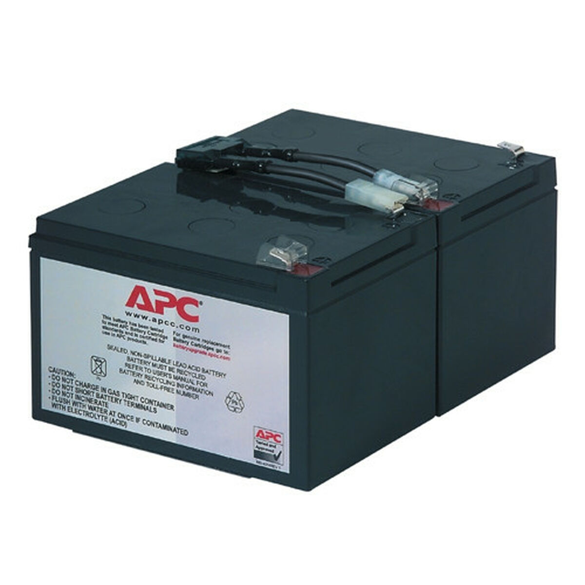Battery for Uninterruptible Power Supply System UPS APC RBC6 Replacement Picture of Battery for Uninterruptible Power Supply System UPS APC RBC6 Replacement