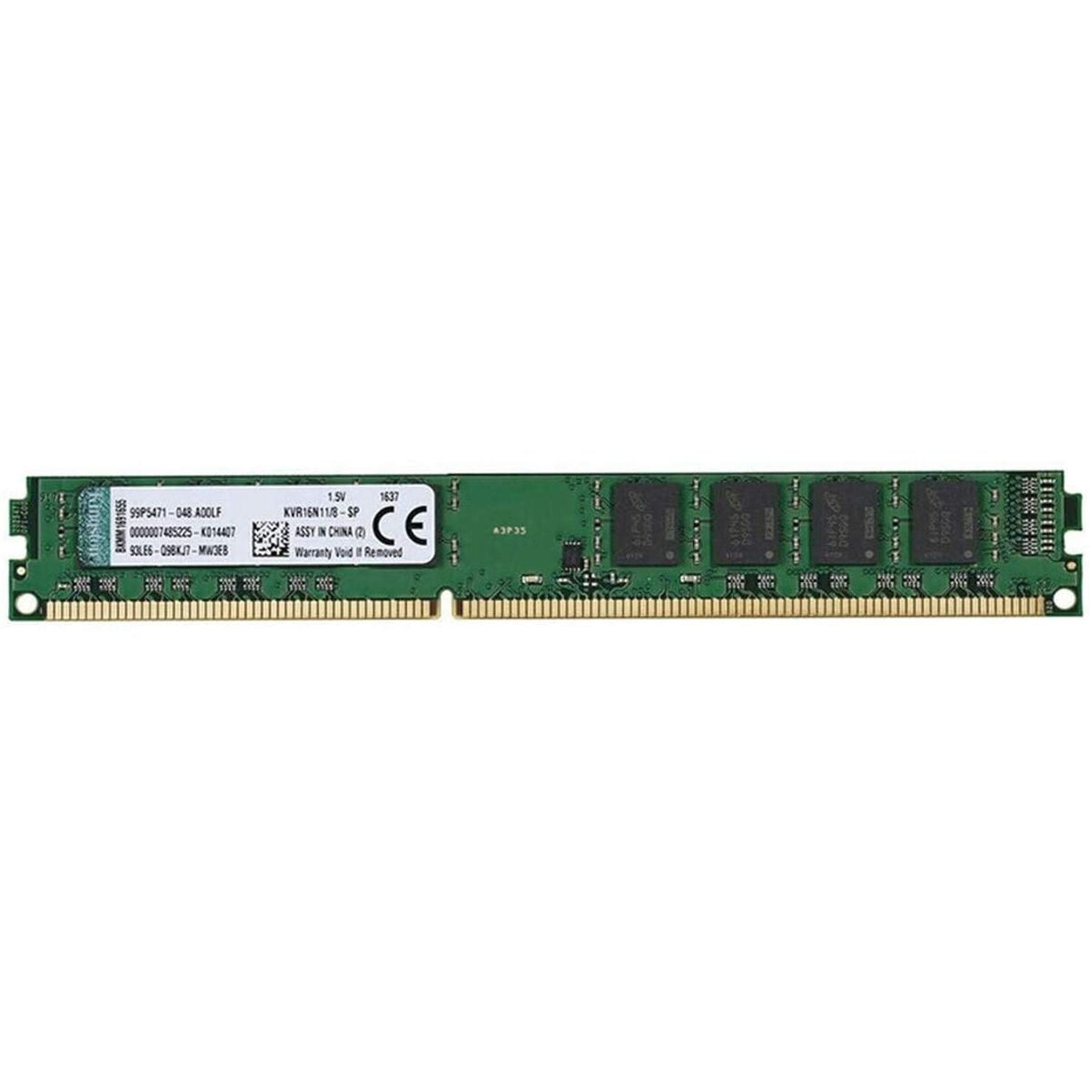 Picture of RAM Memory Kingston KVR16N11/8 8 GB DDR3 1600 mHz CL11