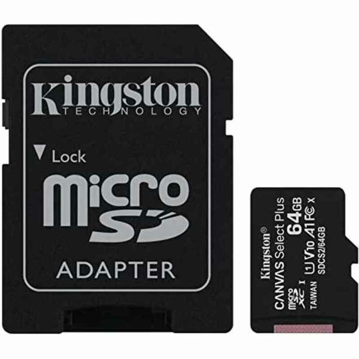 Afbeeldingen van Micro SD Memory Card with Adaptor Kingston exFAT