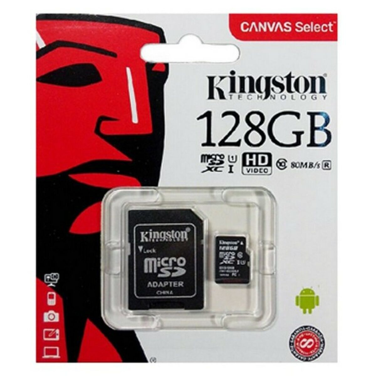 Afbeeldingen van Micro SD Memory Card with Adaptor Kingston exFAT