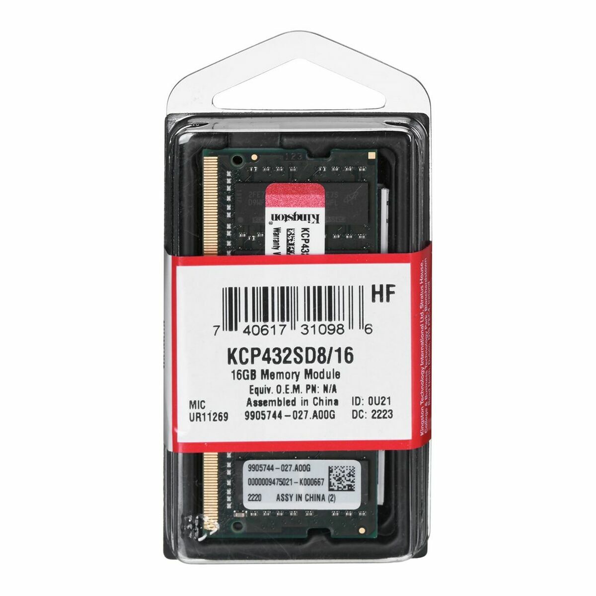 Afbeeldingen van RAM Memory Kingston KCP432SD8/16 16 GB DDR4 3200 MHz CL22