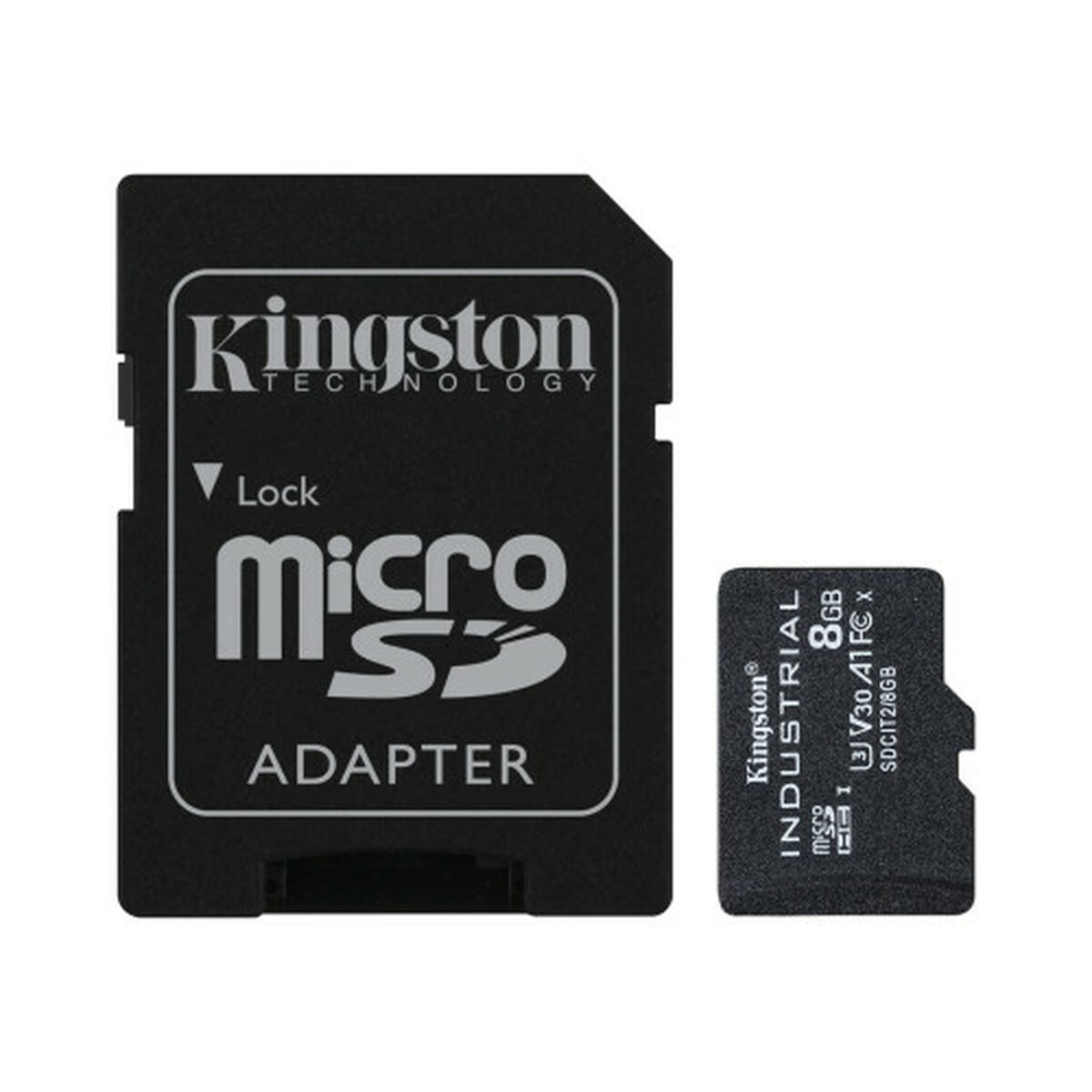 Immagine di Micro SD Memory Card with Adaptor Kingston Industrial
